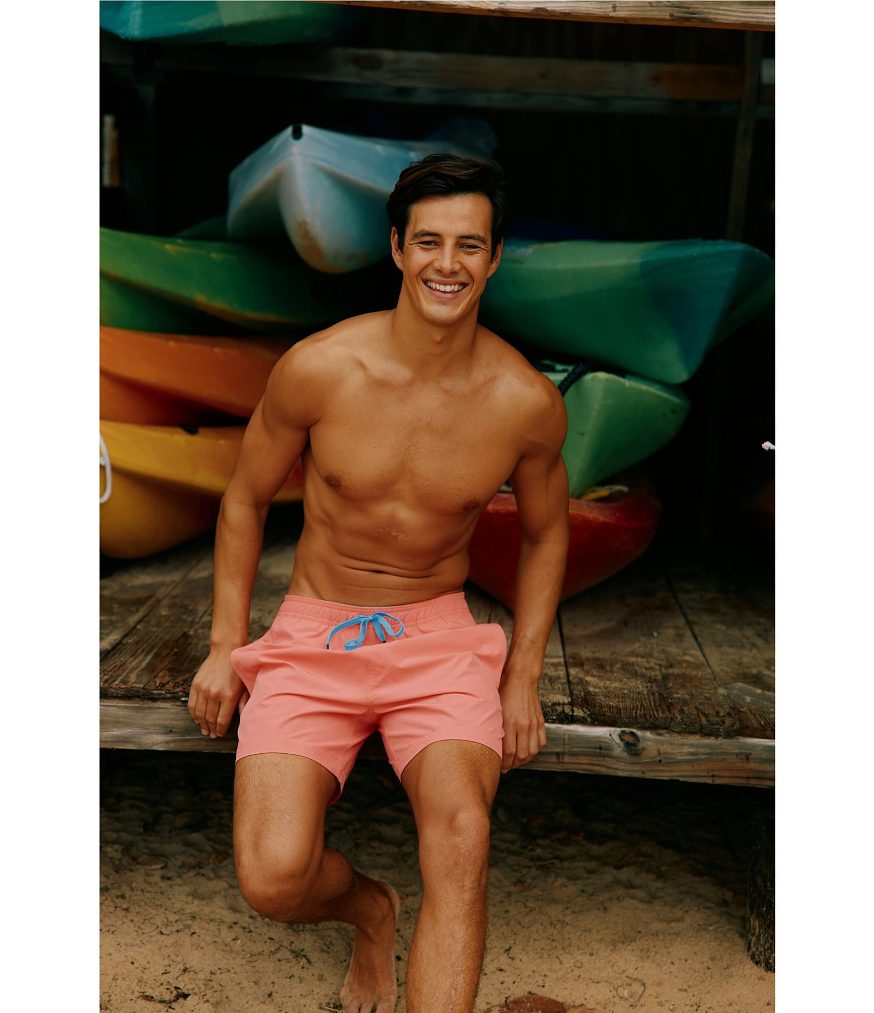 Southern Tide Solid Tonal 2.0 6#double; Inseam Swim Trunks