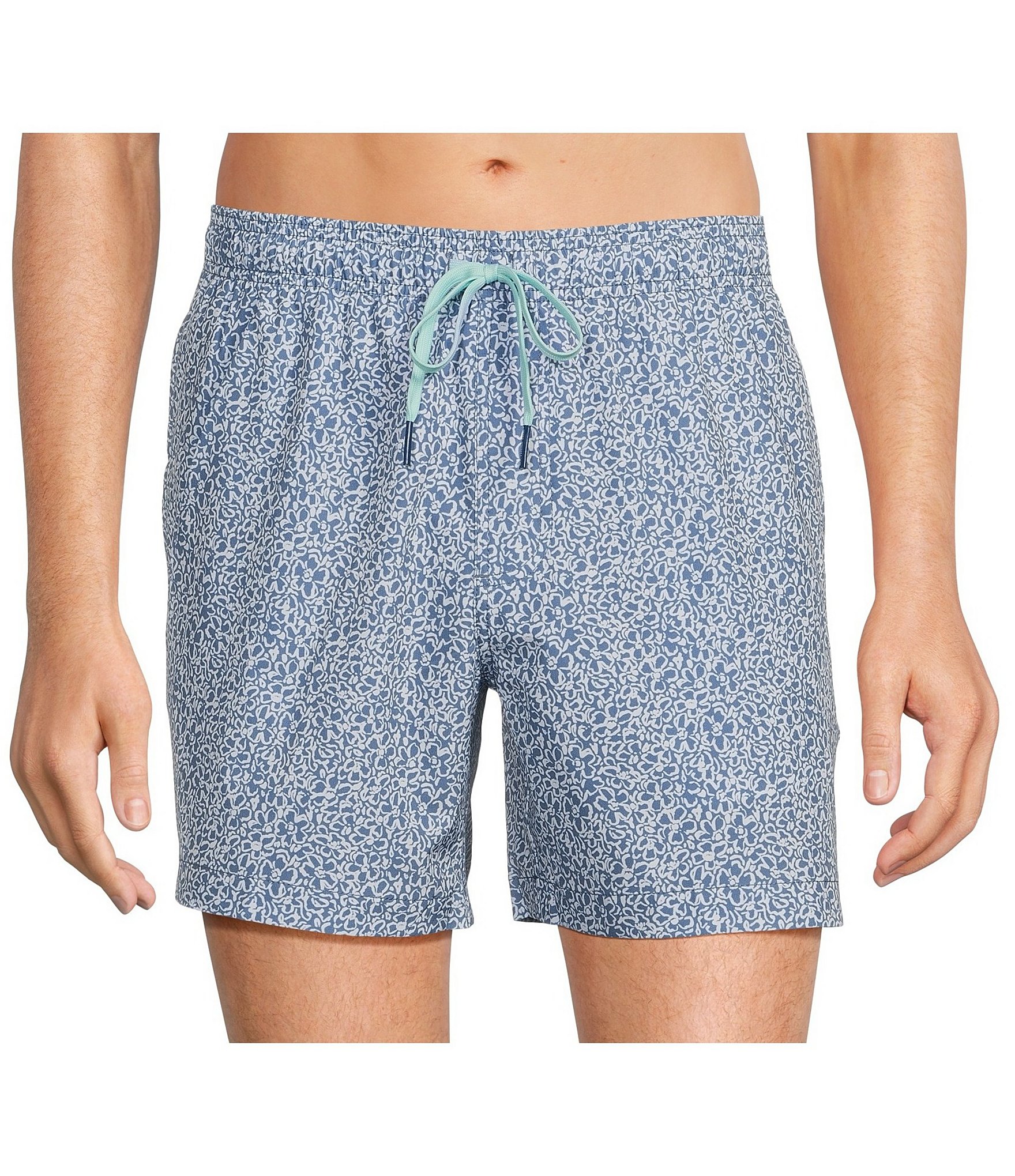 Southern Tide That Floral Feeling 6#double; Inseam Swim Trunks