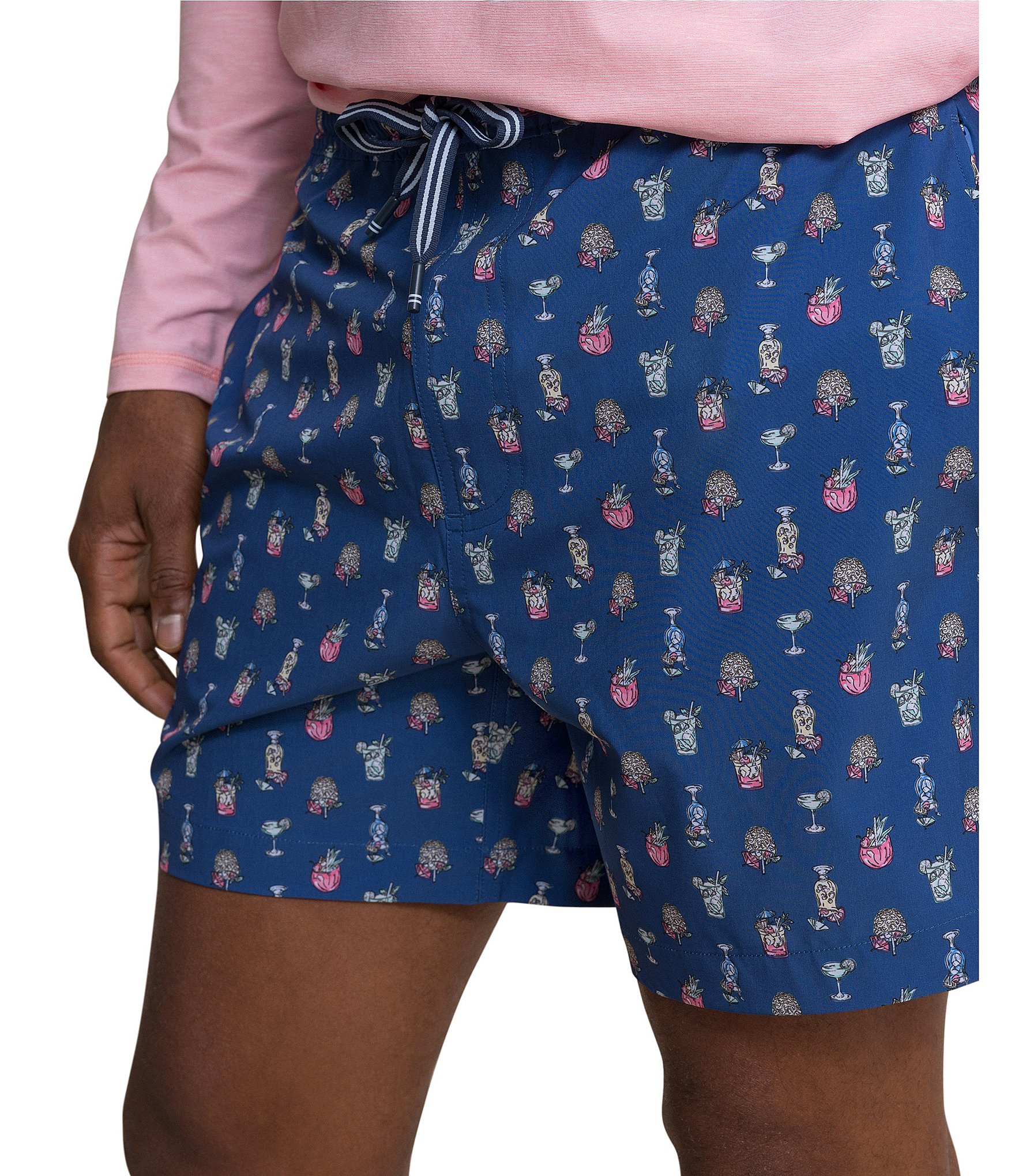 Southern Tide Tropical Tango Maritime 6#double; inseam Swim Trunks