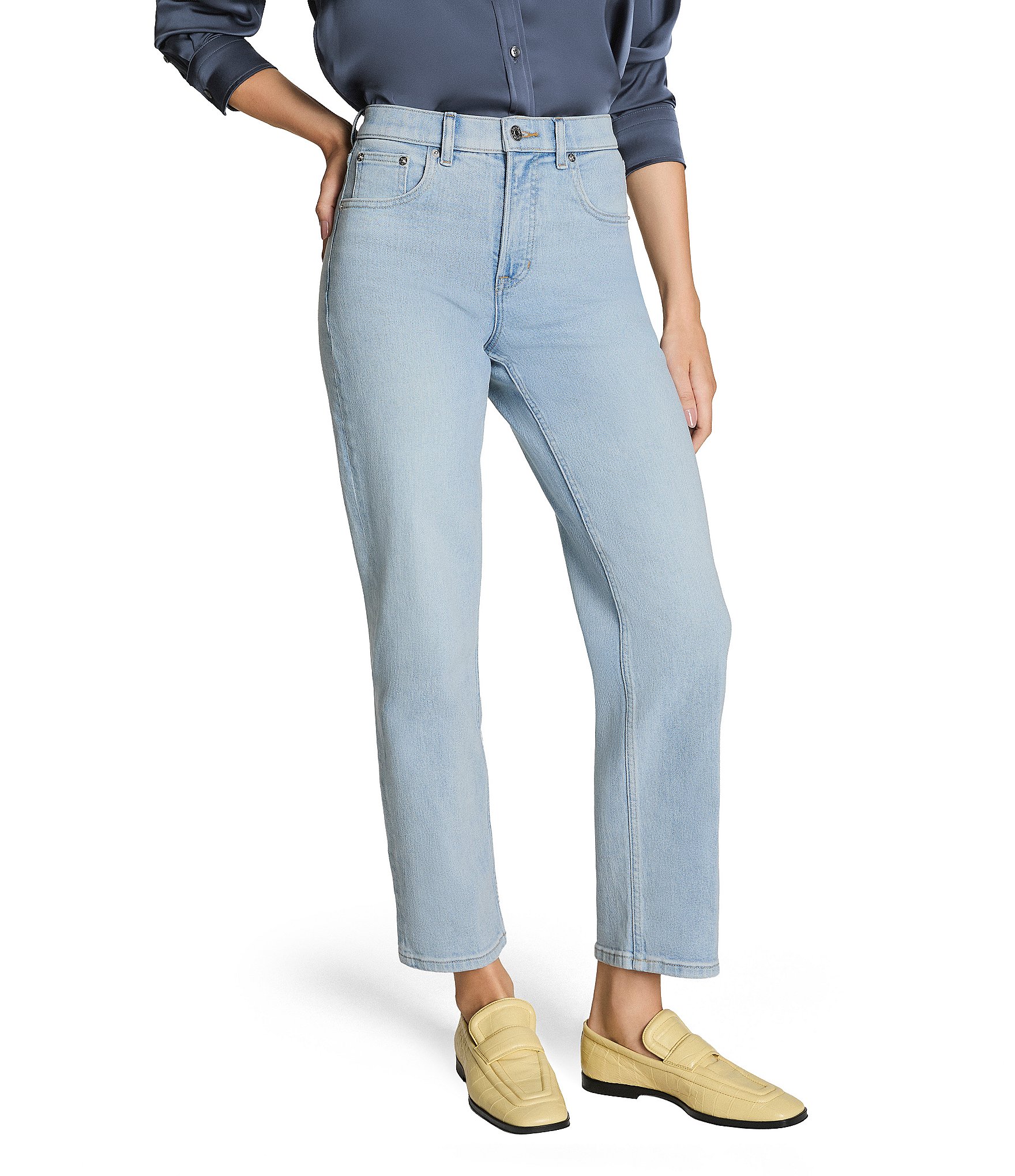 Spanx 90s High Rise Straight Leg Jeans