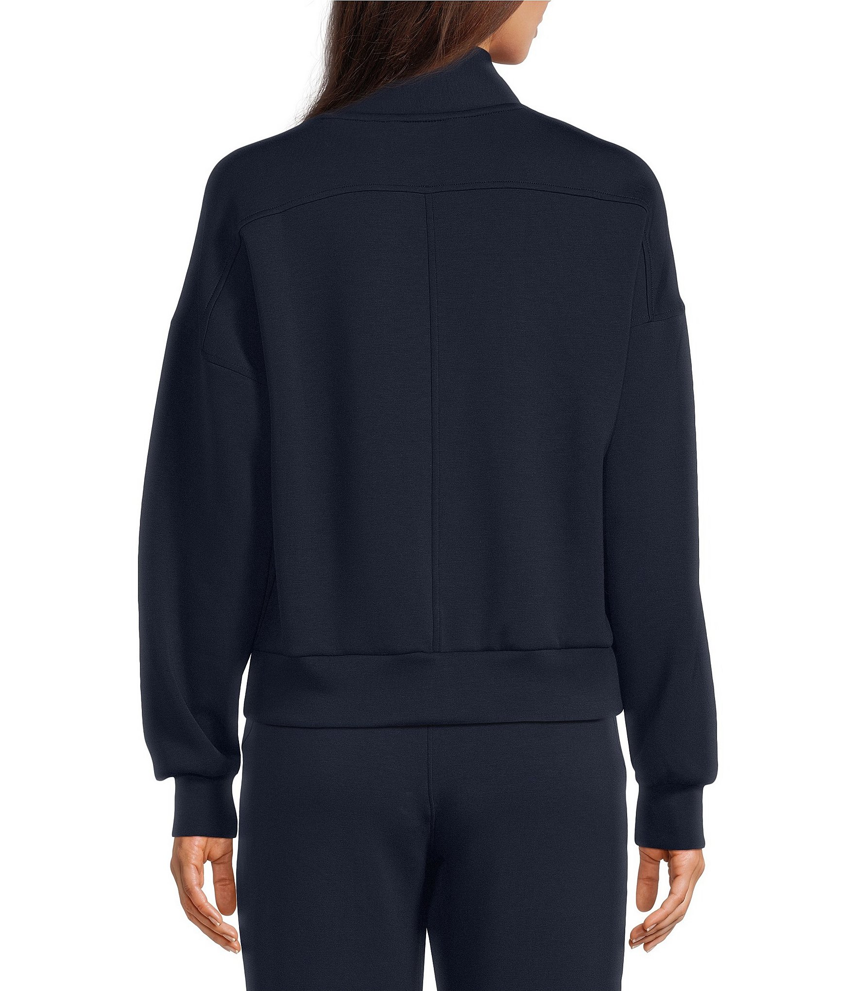 SPANX AirEssentials Shawl Collar Half Zip Long Sleeve Coordinating Knit Jacket