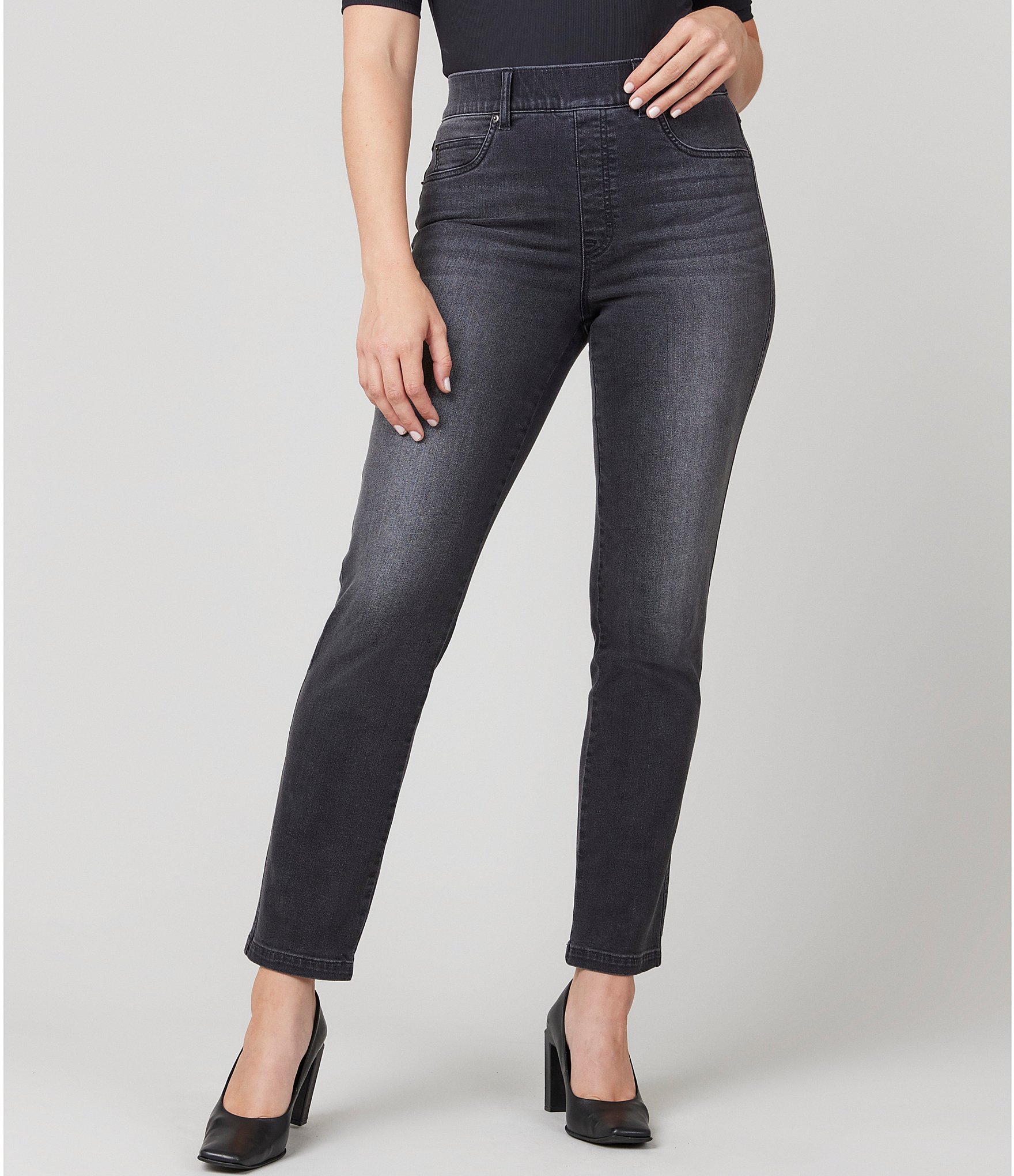 Spanx DISTRESSED - Jeans Skinny Fit - medium wash/dark-blue denim -  Zalando.de