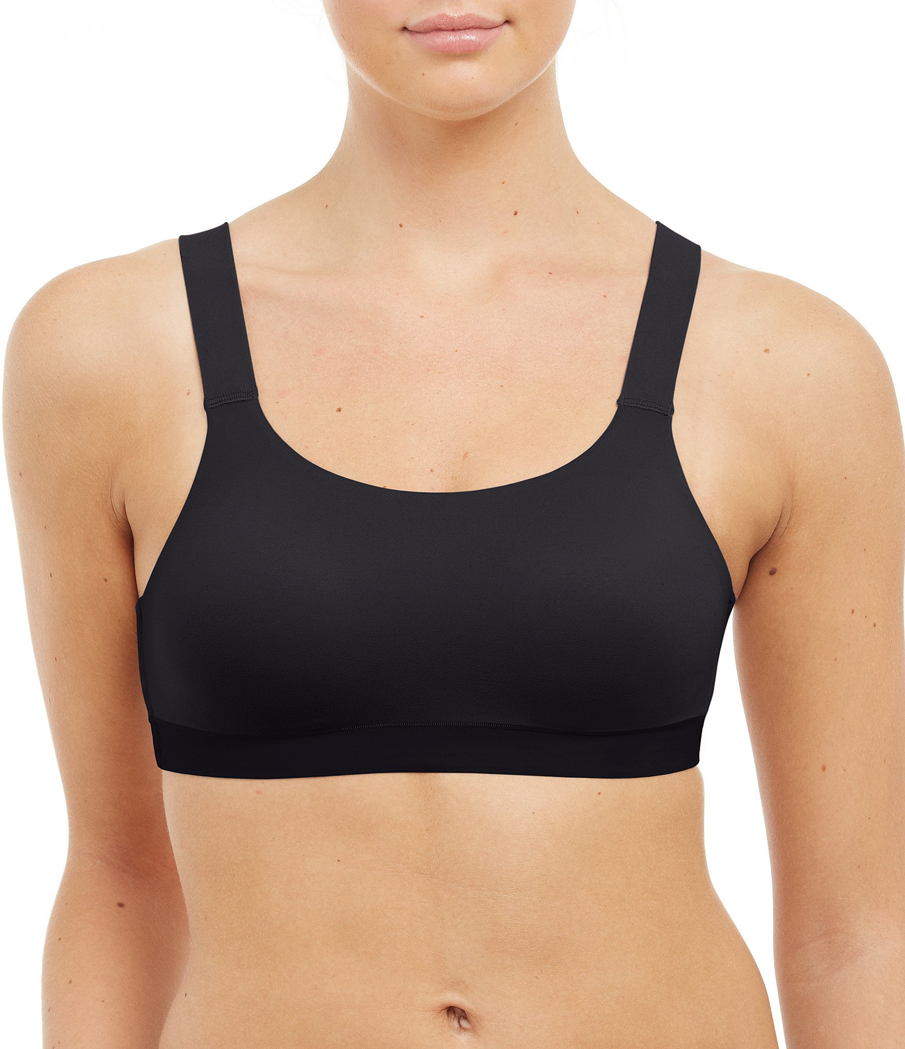 LX PRODUCTS Women's naylon spandax WireFree nonpadded Air Bra - Combo of 3  (Black, White, Skin, Free