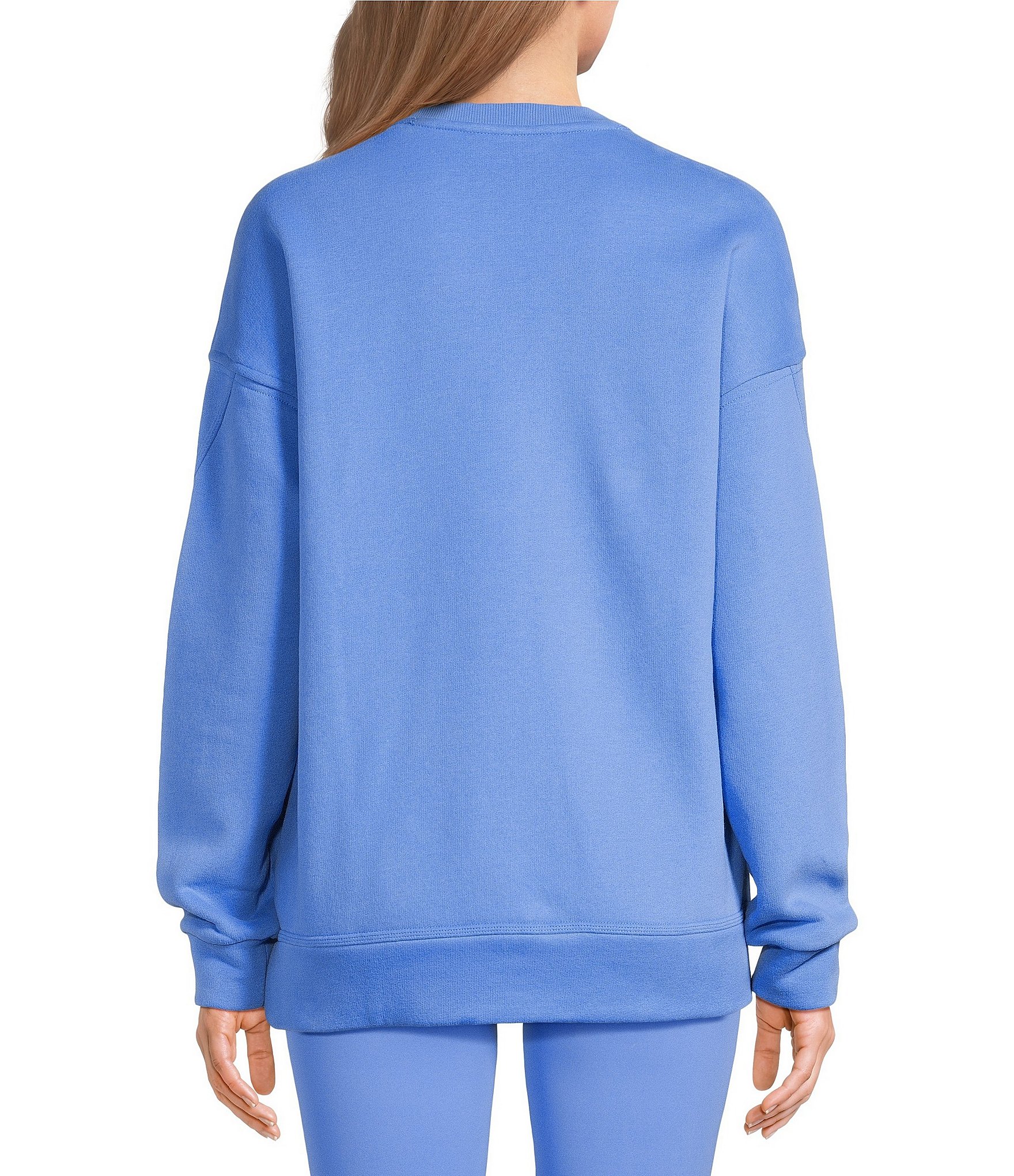 Spanx Cotton Fleece Long Sleeve Crew Neck Tunic