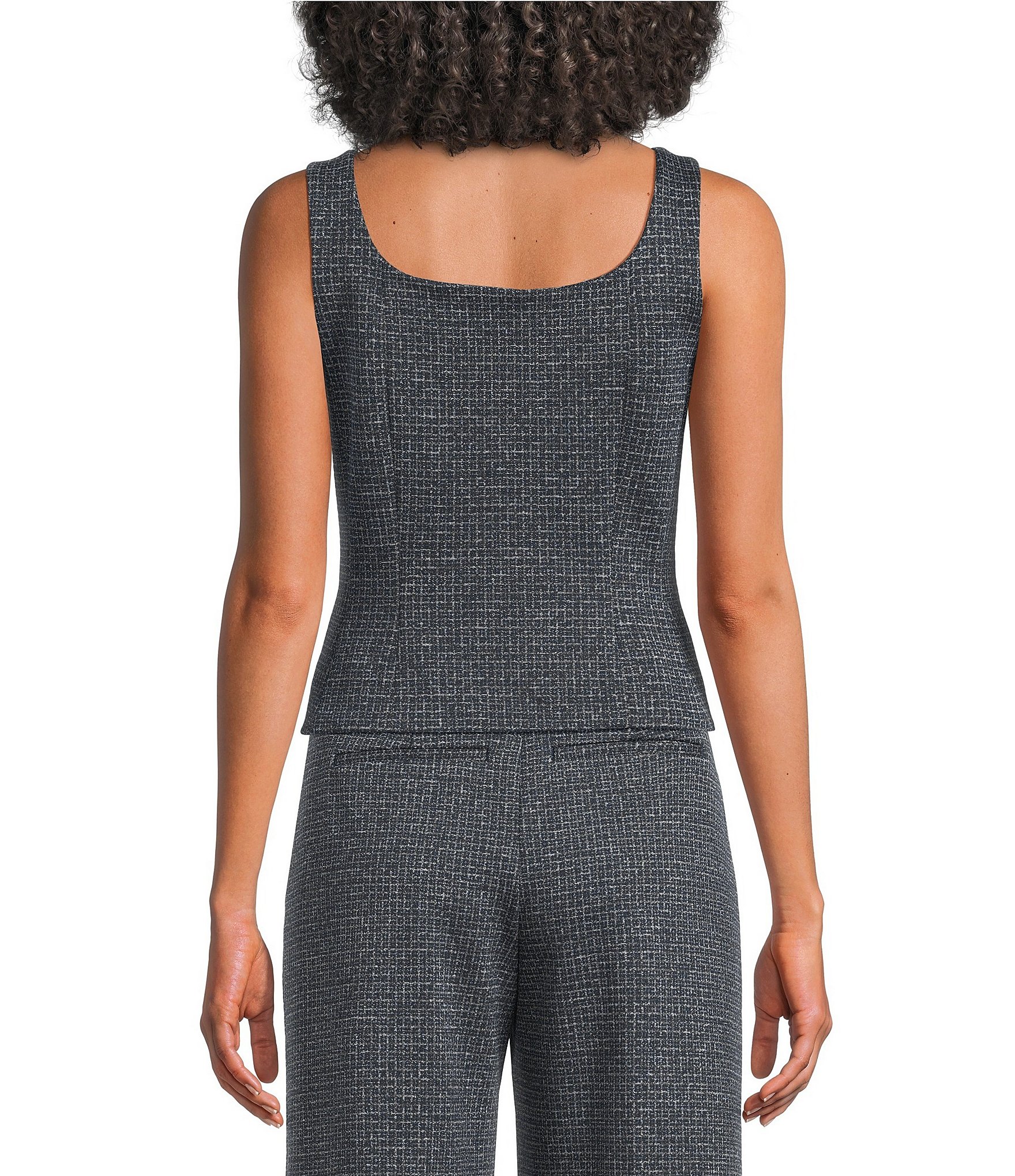 Spanx Ponte Jacquard Square Neck Vest