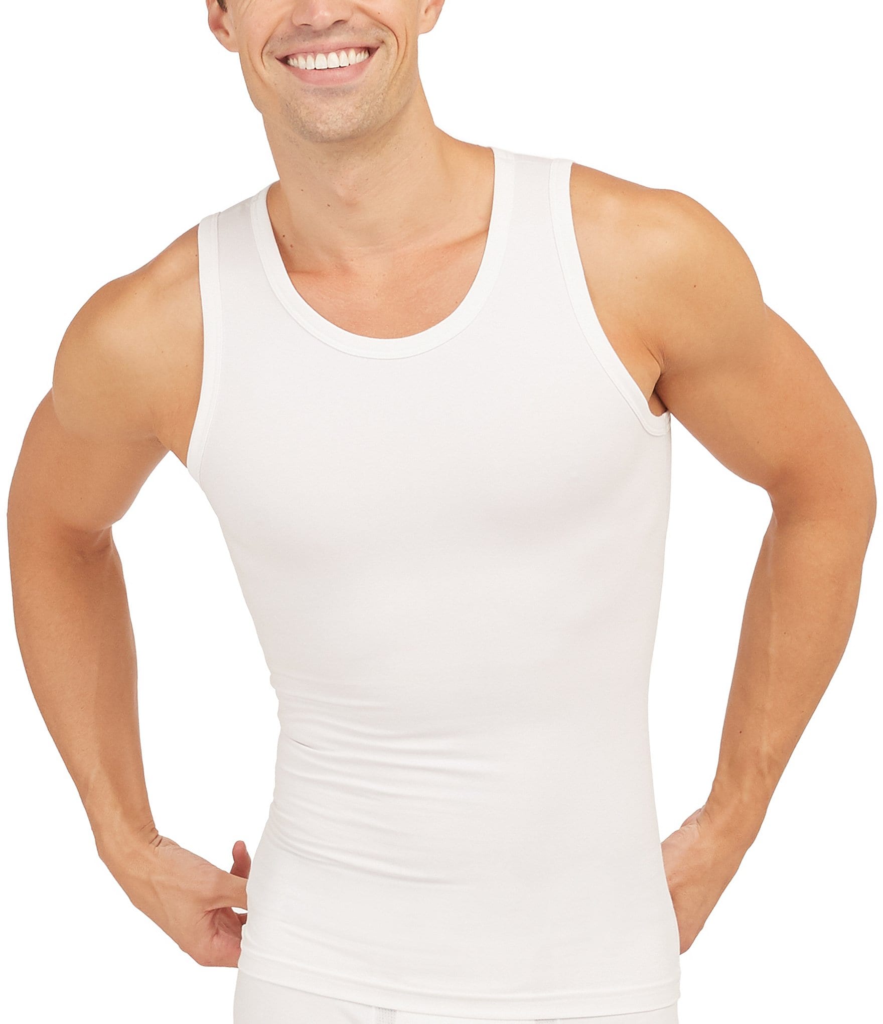 Mens Compression Shirt Slimming Body Shaper Vest Workout Tank Tops (Size:  M) - Xclusivebrandsbd