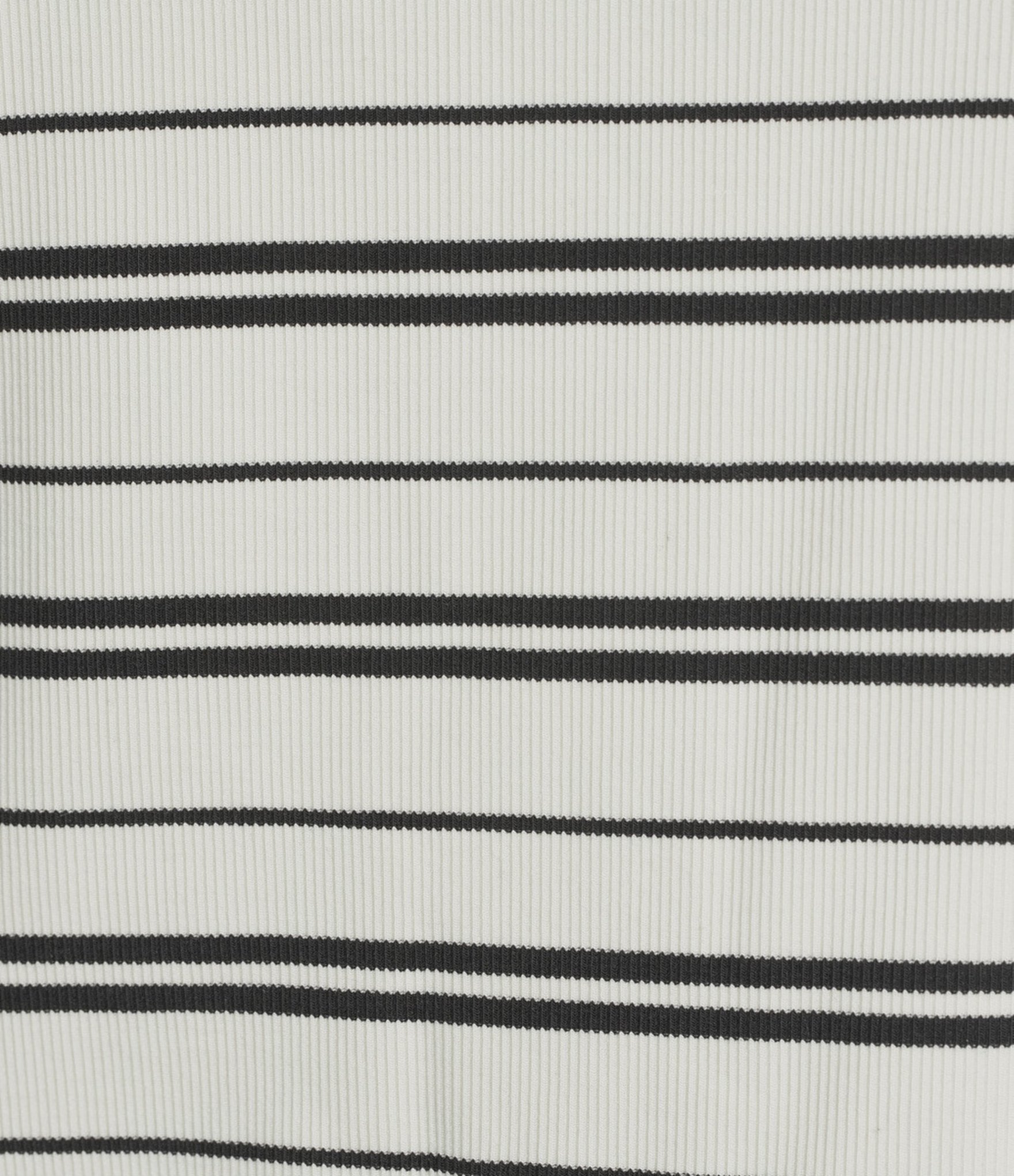 Spanx Striped Ribbed Knit Crew Neck Tee