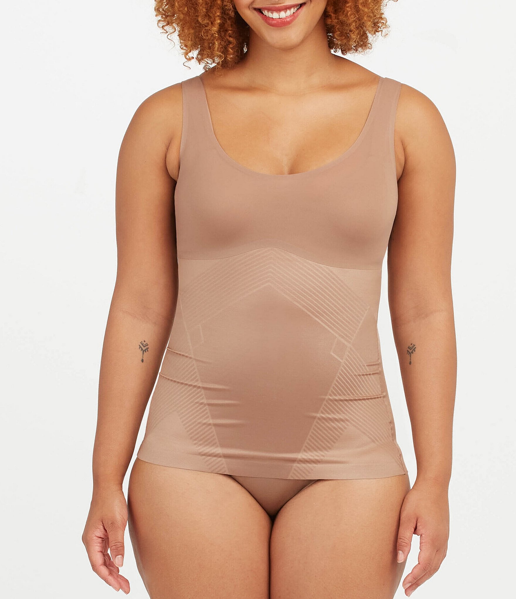 Spanx Thinstincts 2.0 Lightweight Flat Neck Tummy Shaping Tank