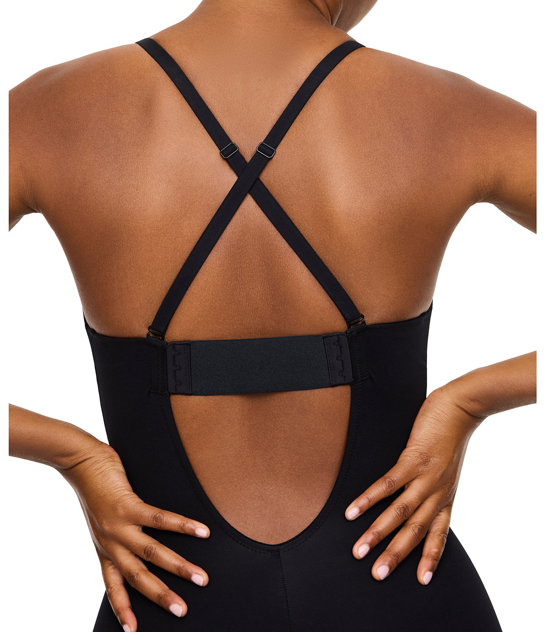 SPANXshape® Suit Your Fancy Plunge Low-Back Mid-Thigh Bodysuit