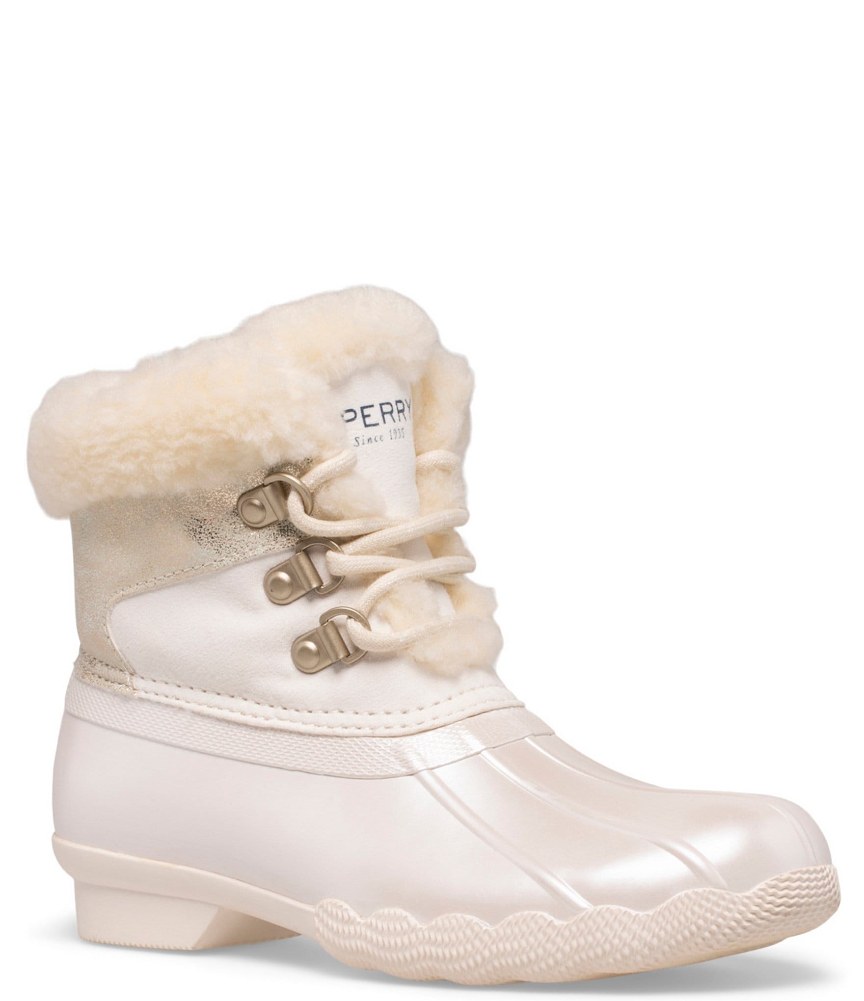 Sperry Girls Alpine Saltwater Faux Shearling Cold Weather Duck