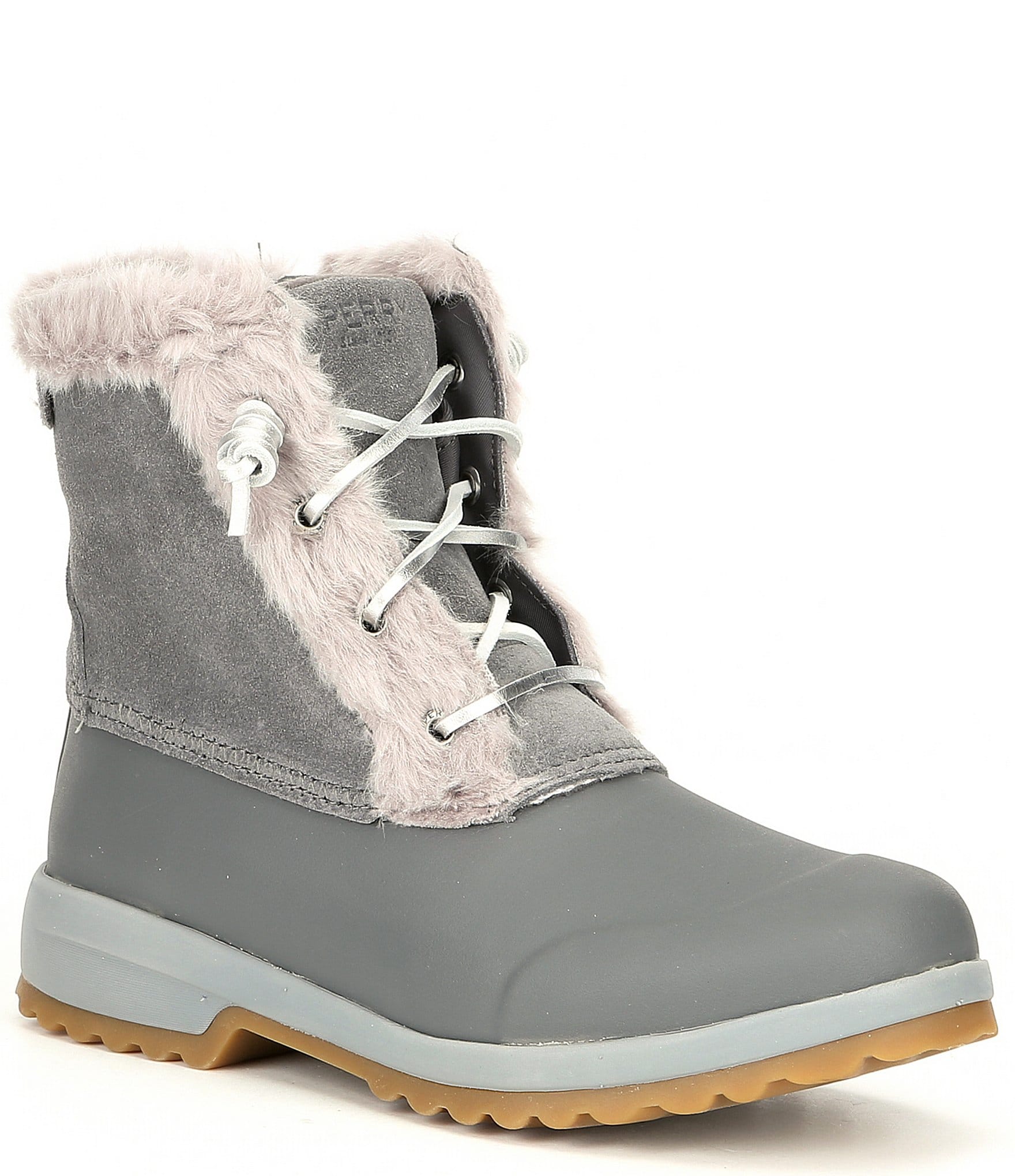 sperry gray boots