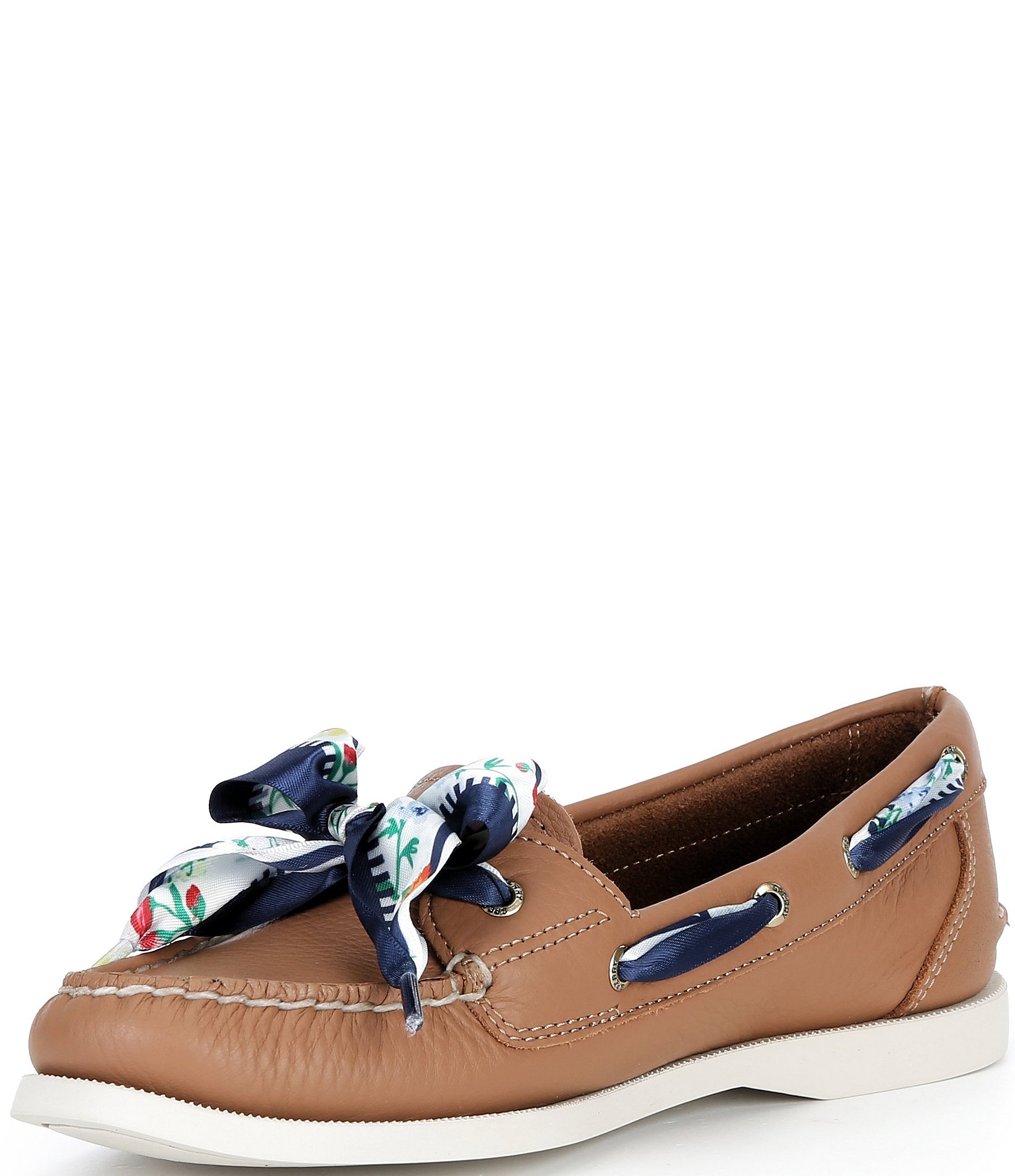 Sperry Women's AO 1-Eye Floral Ribbon Boat Shoes
