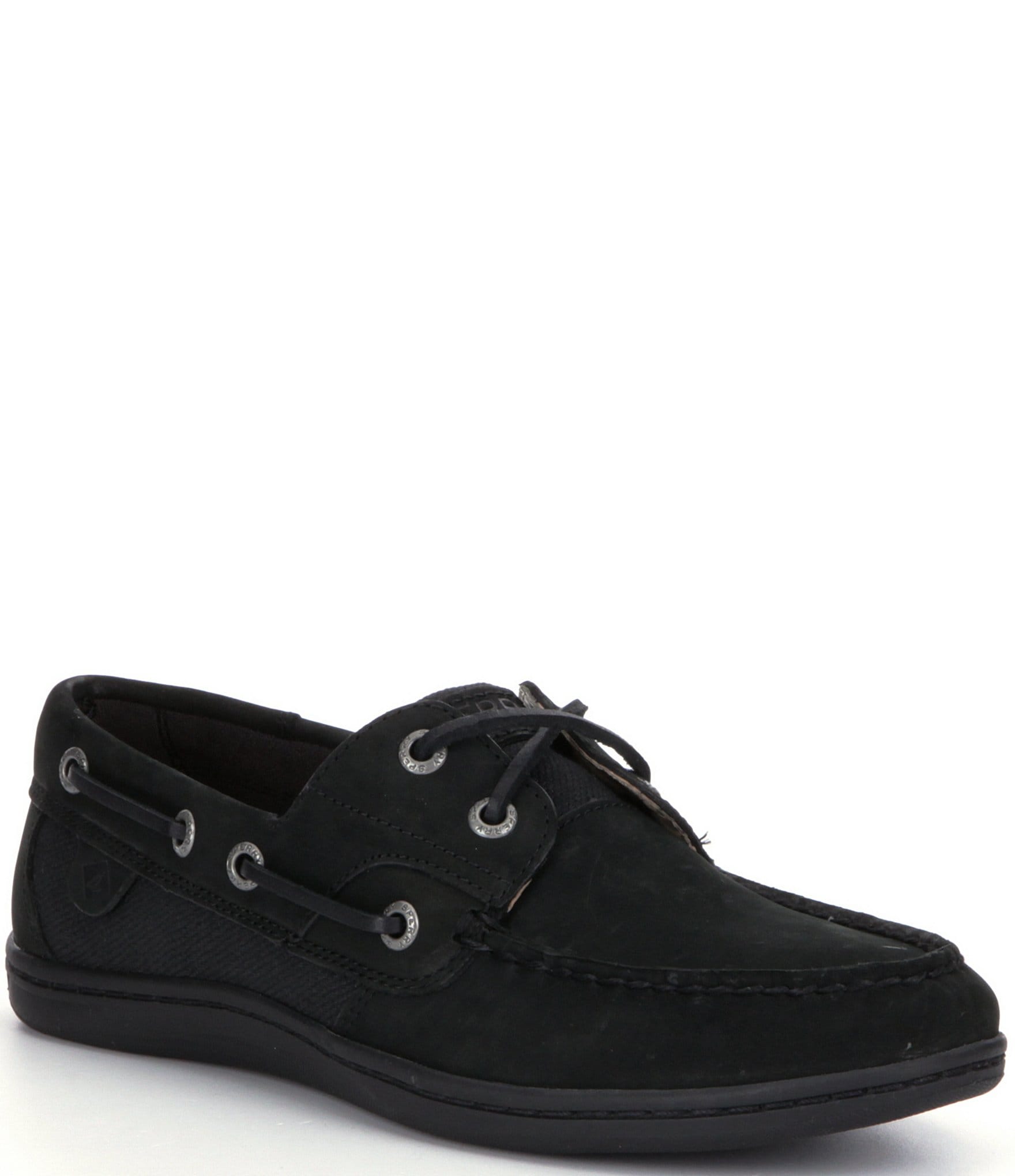 womens black sperry shoes