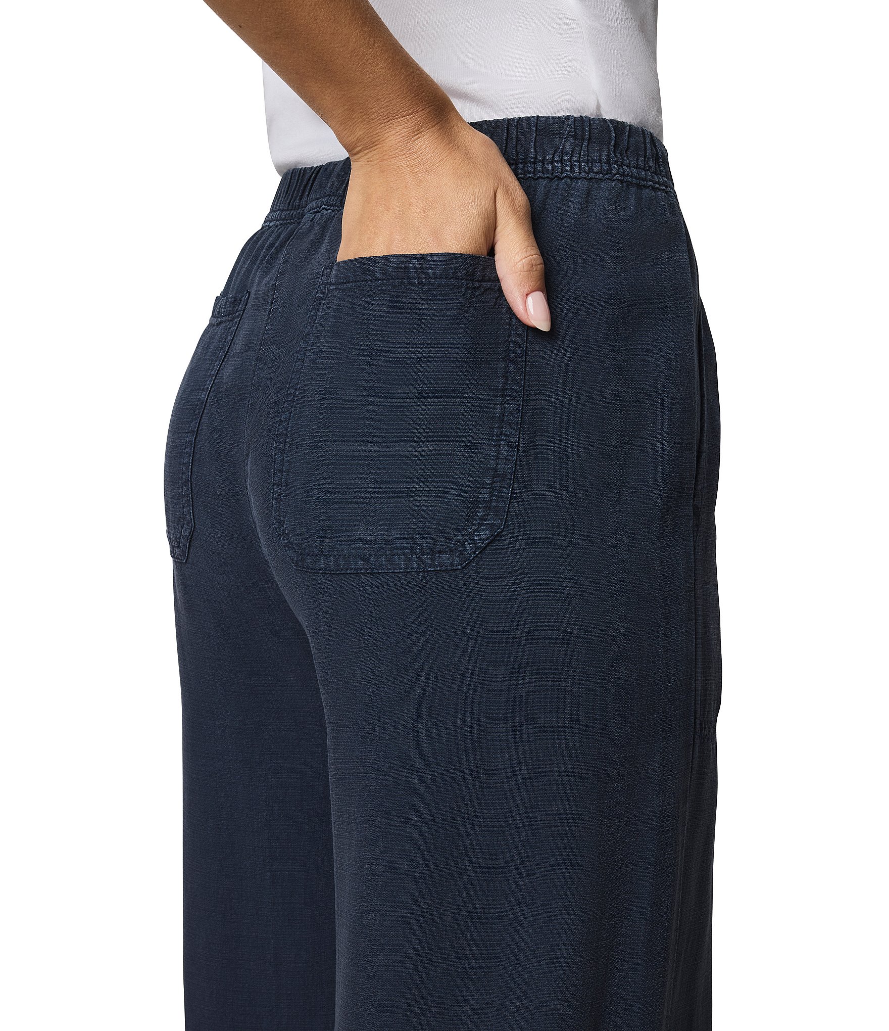 Splendid Adele Linen Blend Palazzo Wide Leg Pants