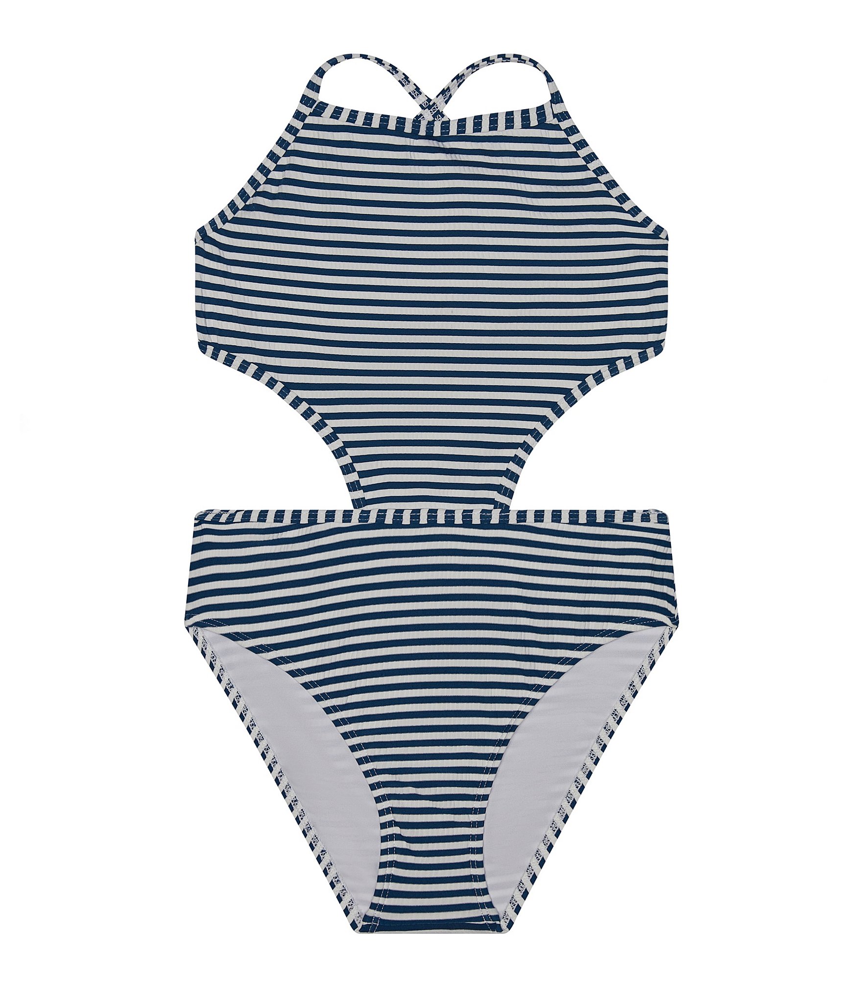 Splendid Big Girls 7-16 Seersucker Stripe One-piece Swimsuit | Dillard's
