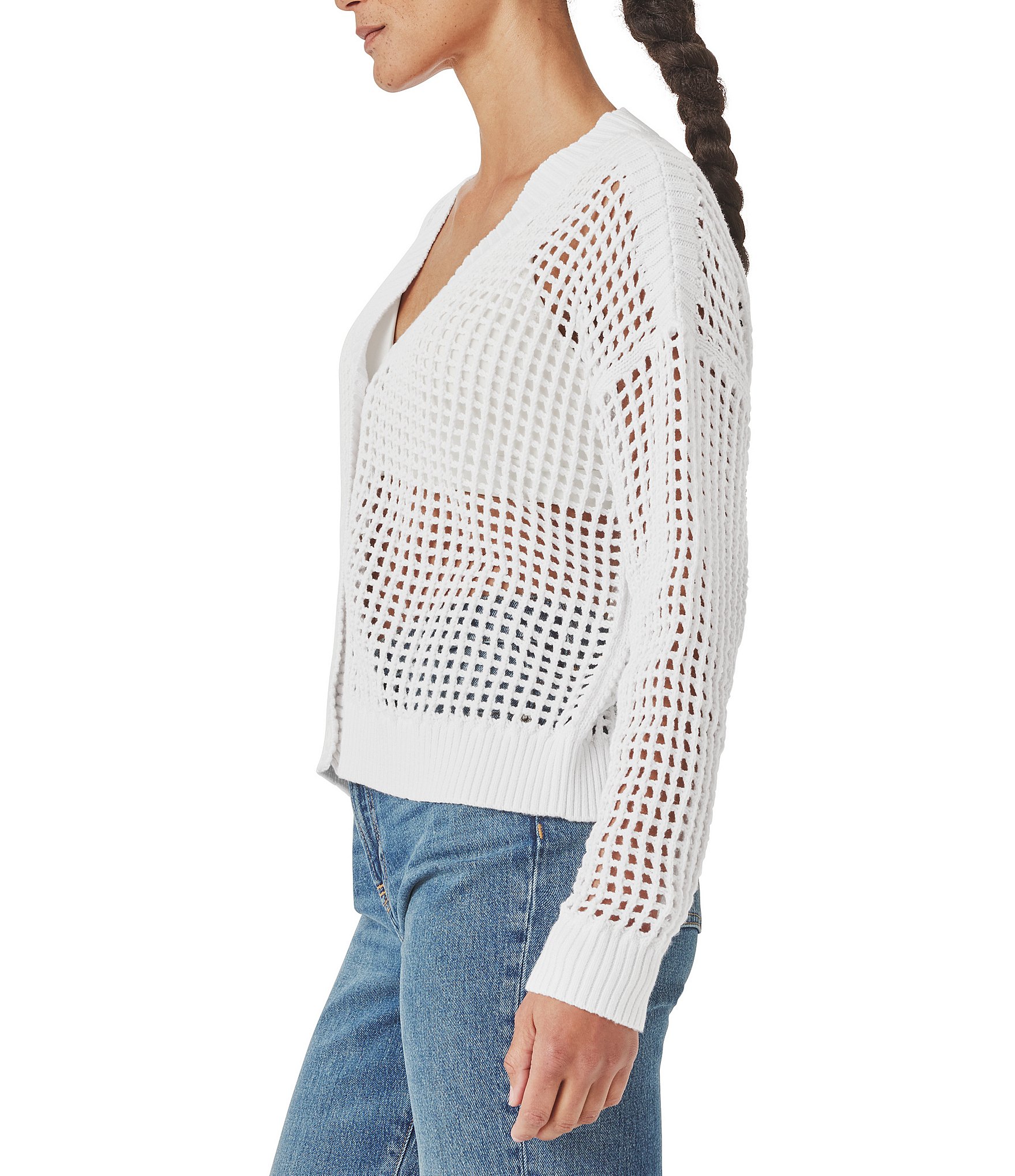 Splendid Cameron V-Neck Long Sleeve Button Front Cardigan