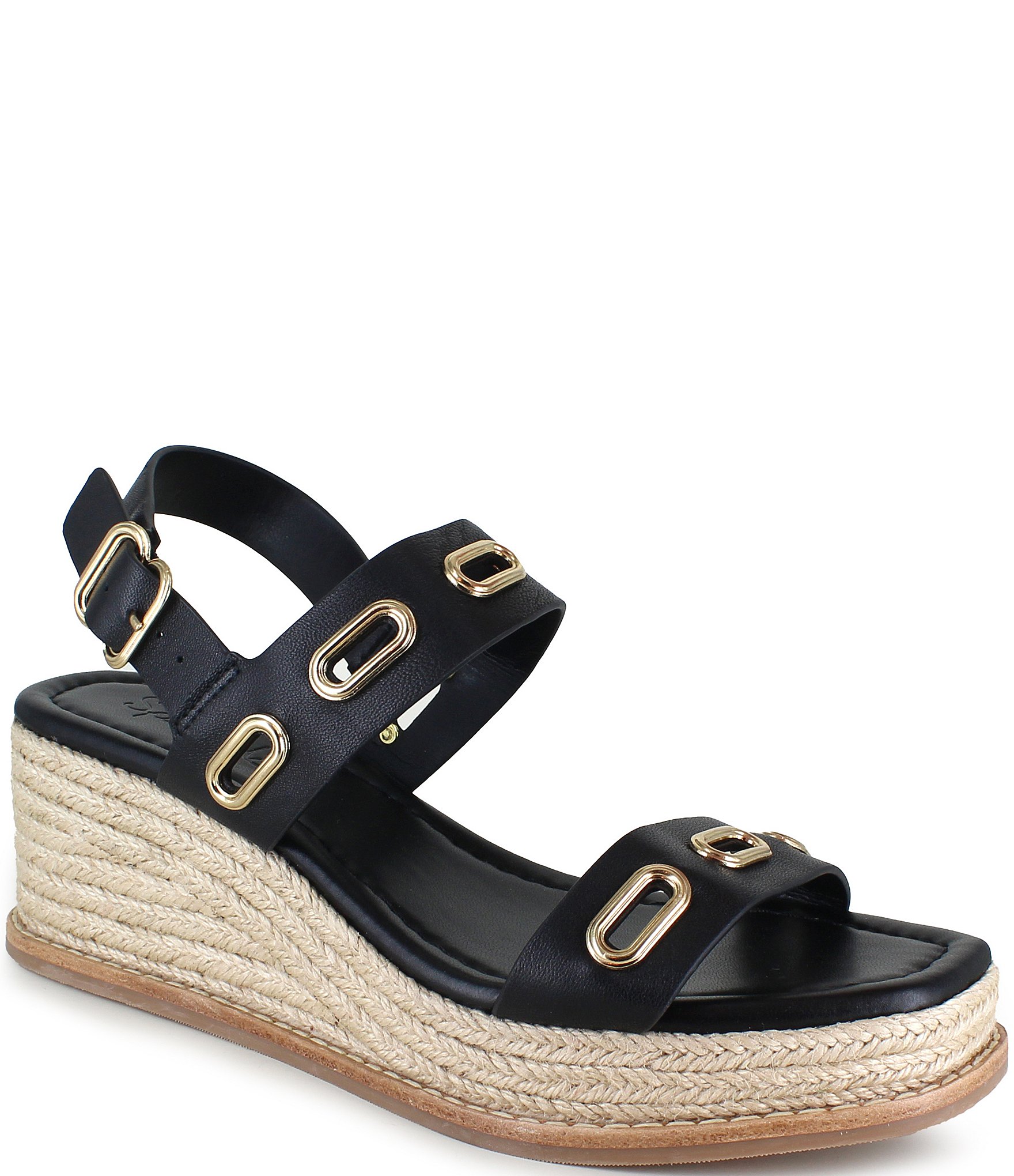 Splendid Dani Leather Platform Wedge Espadrille Sandals | Dillard's