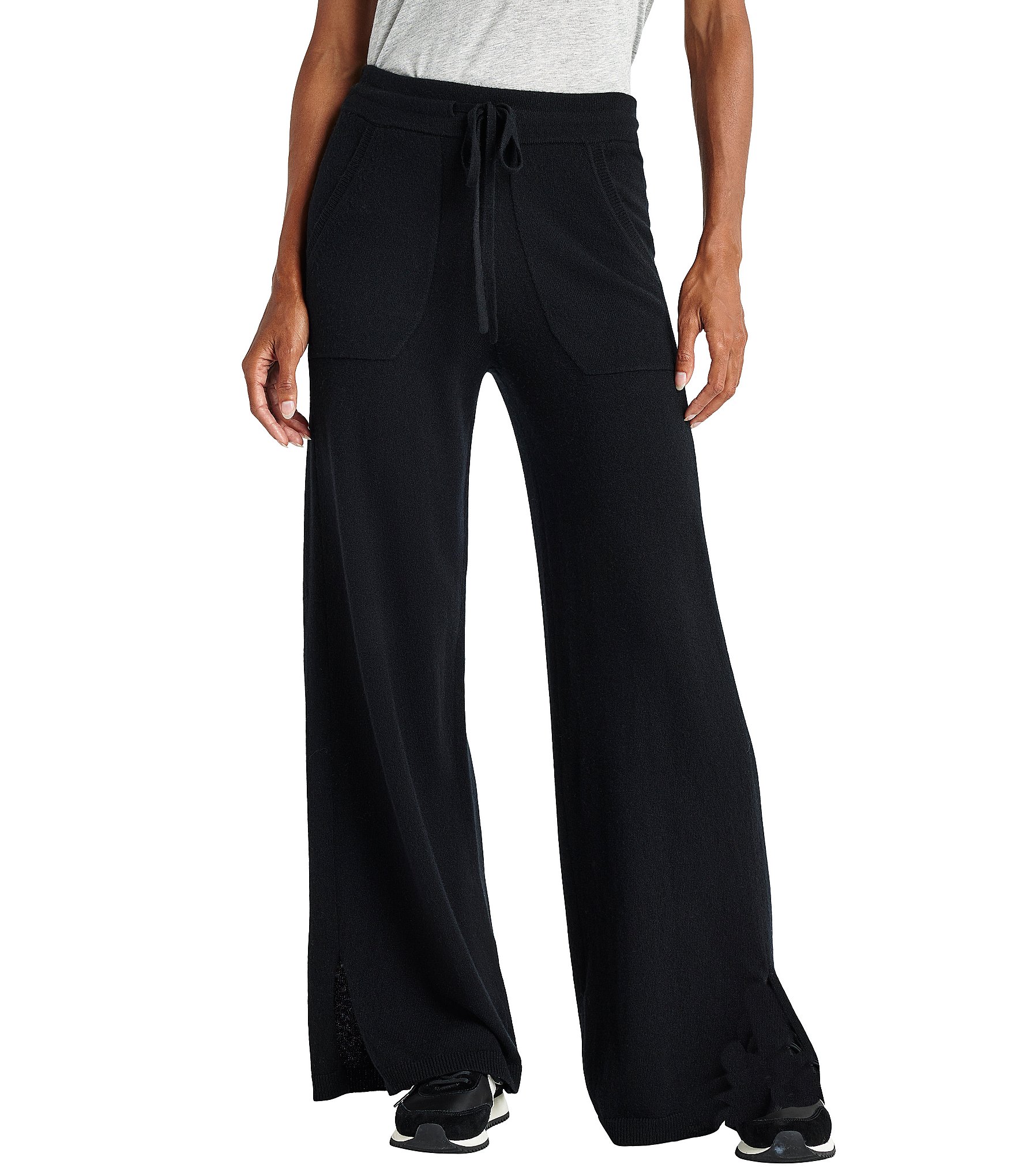 Splendid Elin Wool Blend Wide Leg Drawstring Pants | Dillard's