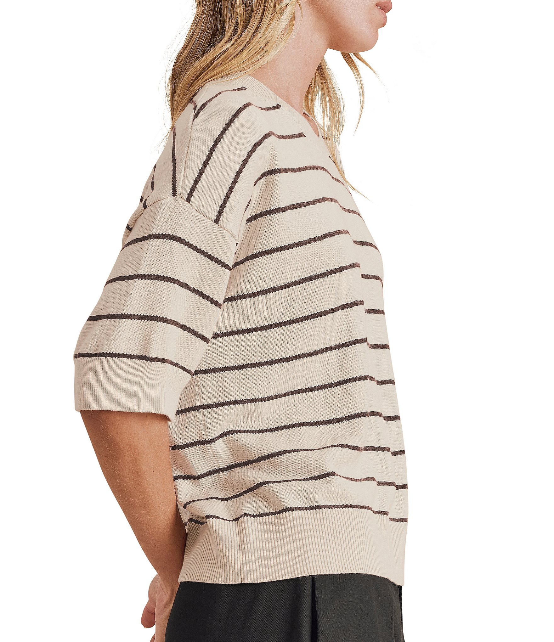 Splendid Georgina Short Sleeve Sweater