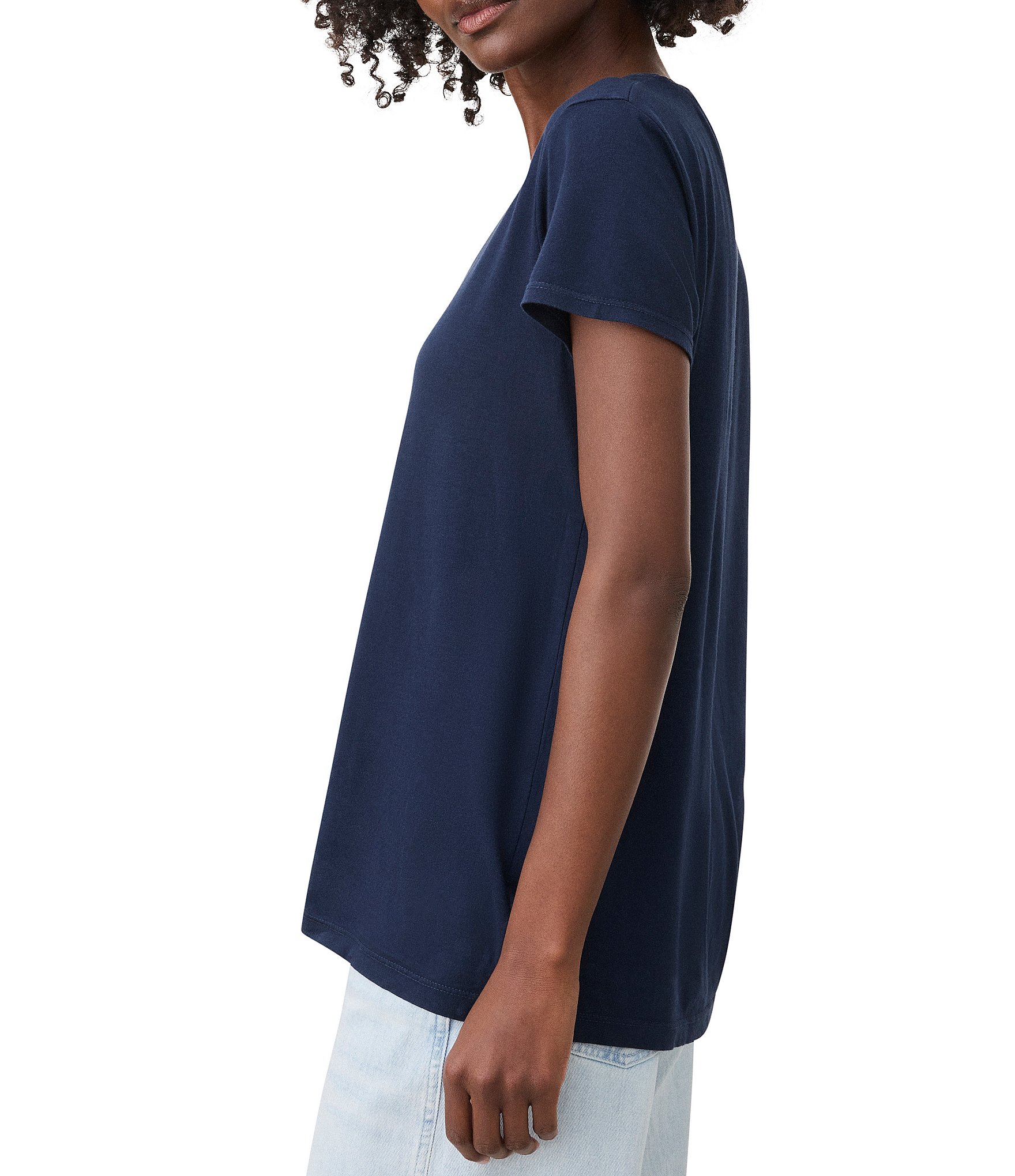 Splendid Kate V-Neck Short Sleeve Tee
