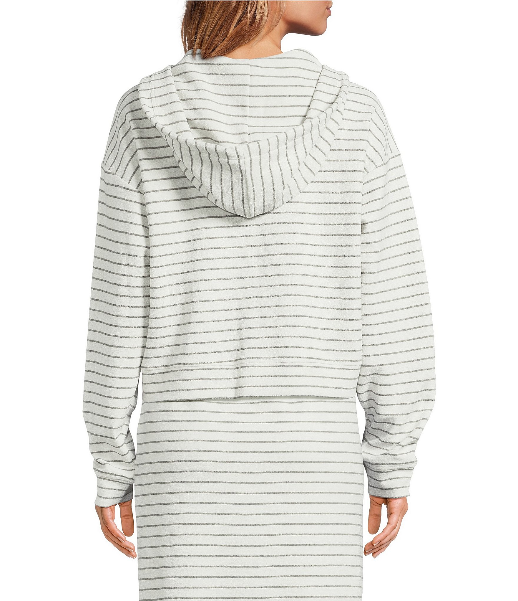 Splendid Kennedy Stripe Zip Up Coordinating Long Sleeve Jacket