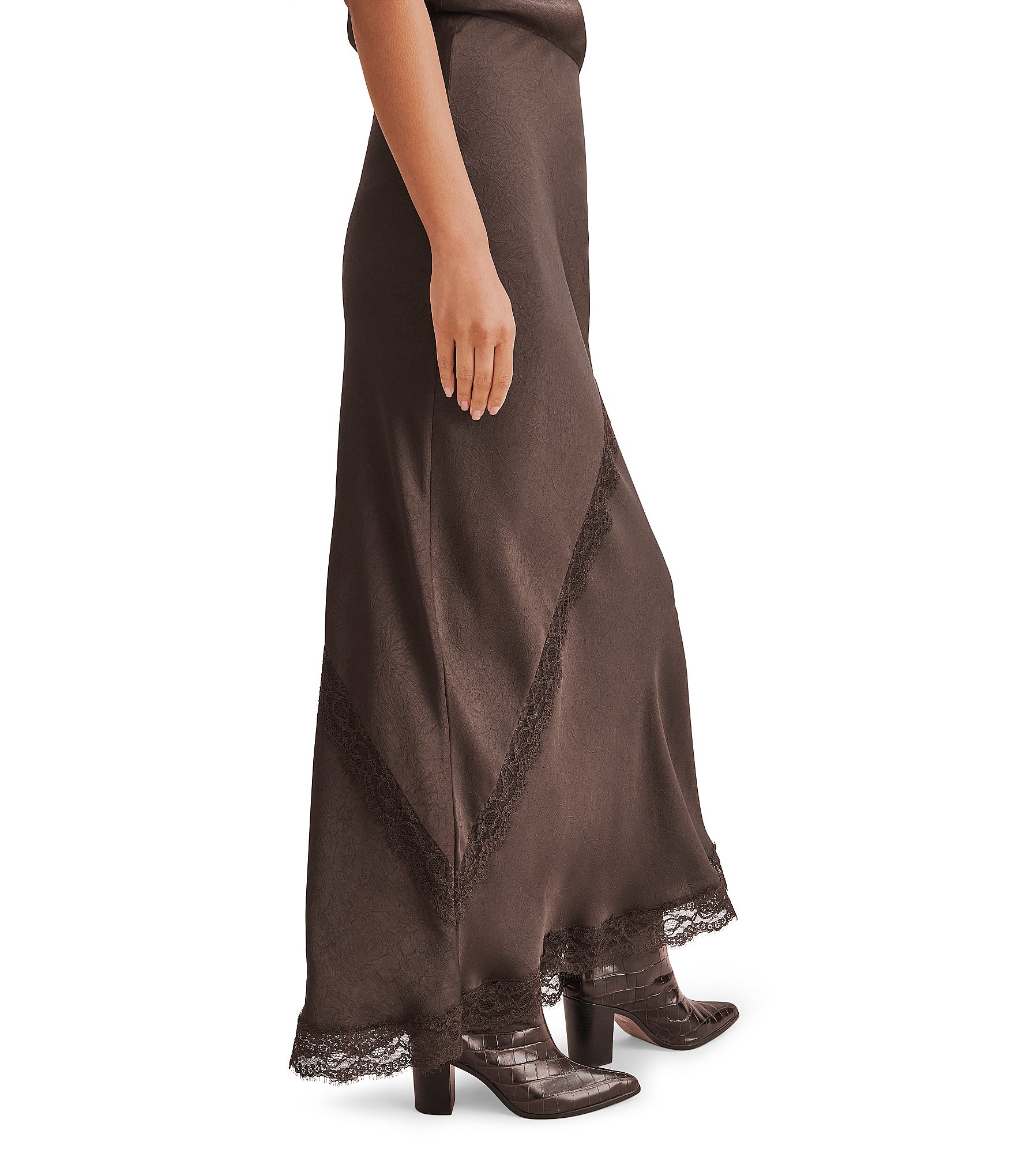 Splendid Penelope Lace Maxi Skirt