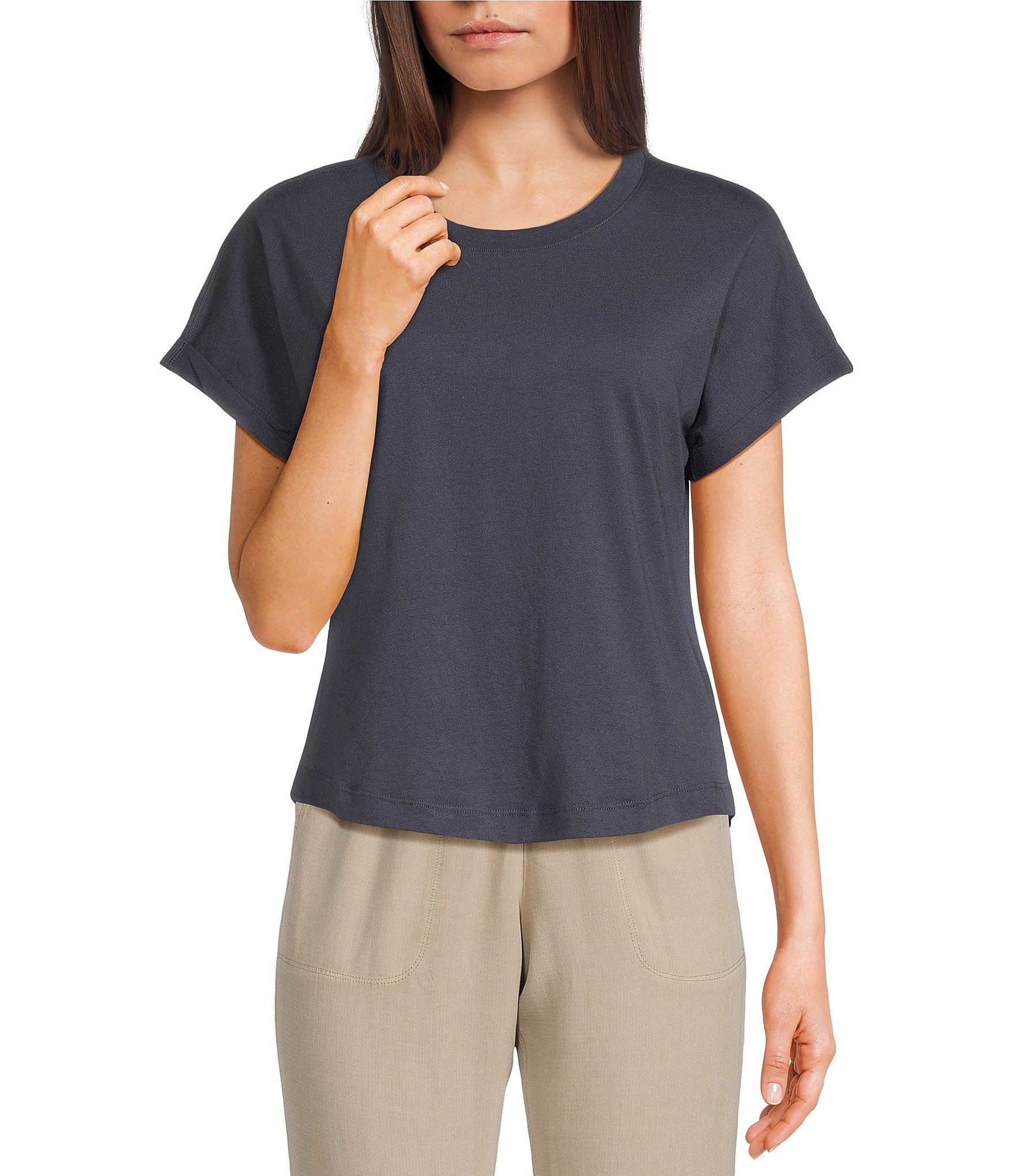 Splendid Skye Crew Neck Short Sleeve Tee | Dillard's