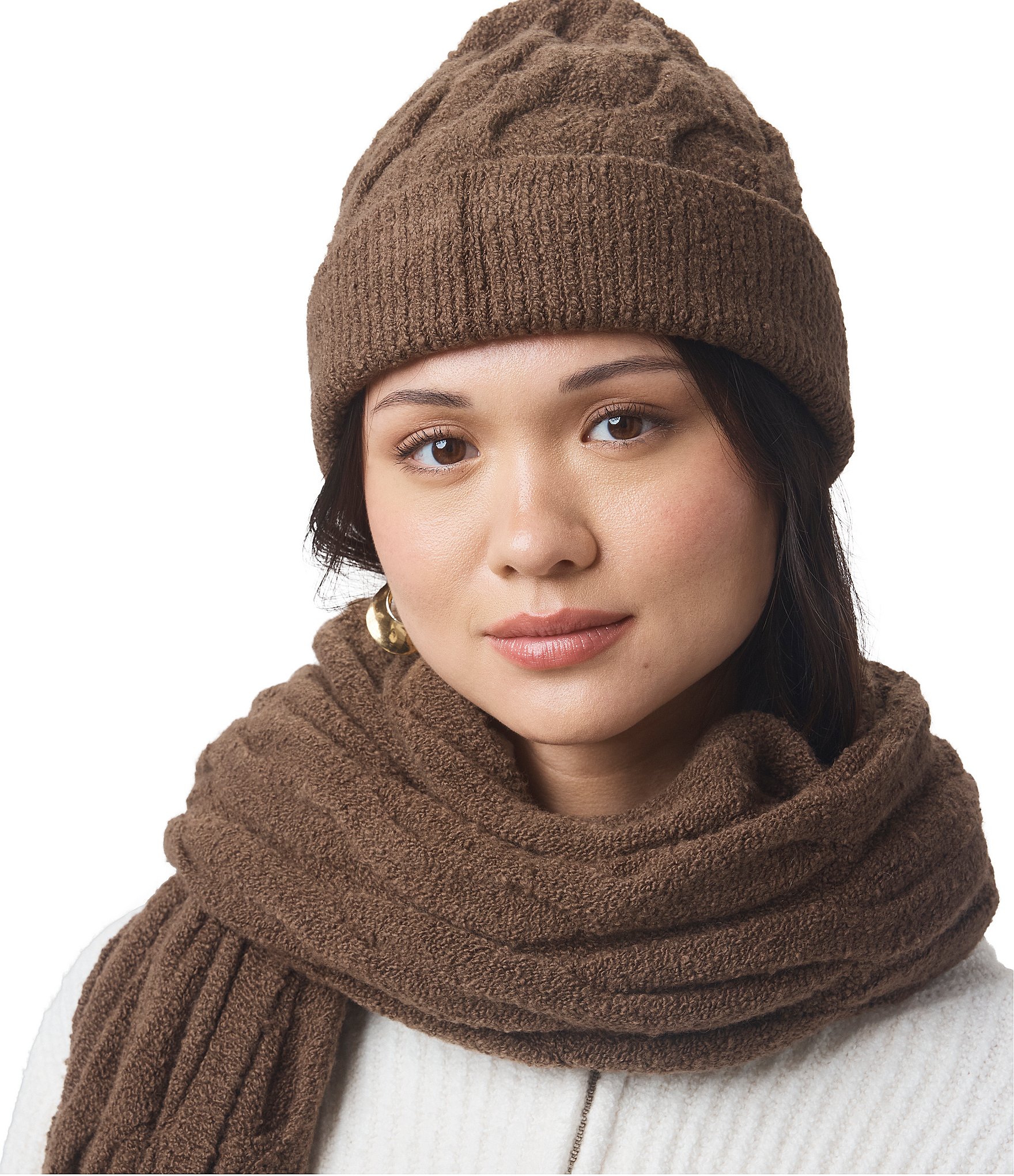 NEW GIRLS OF DUST women\'s skully hat in java brown Girls of Dust Women main image 2