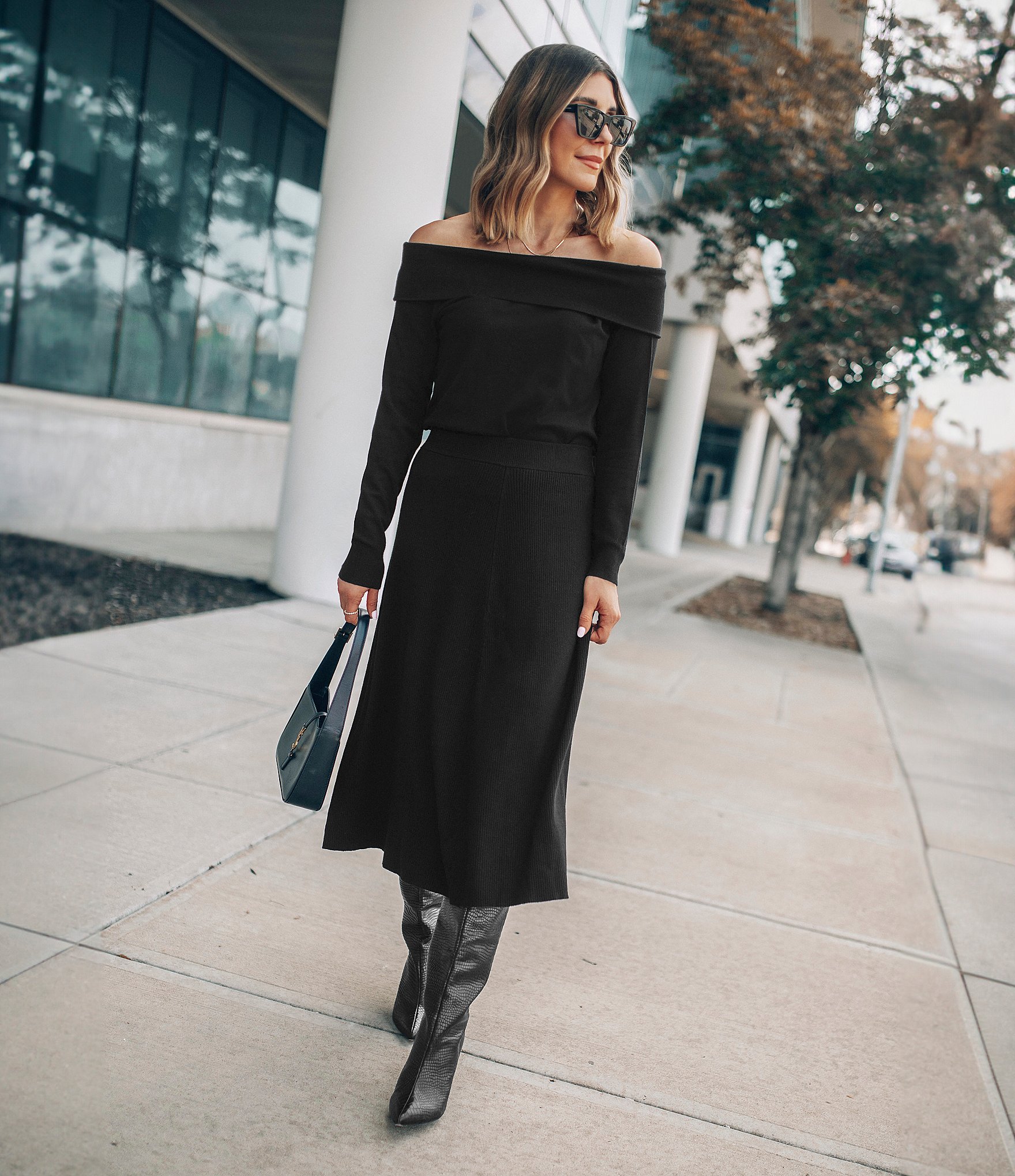 Splendid x Cella Jane Blog Knit A-Line Midi Skirt | Dillard's