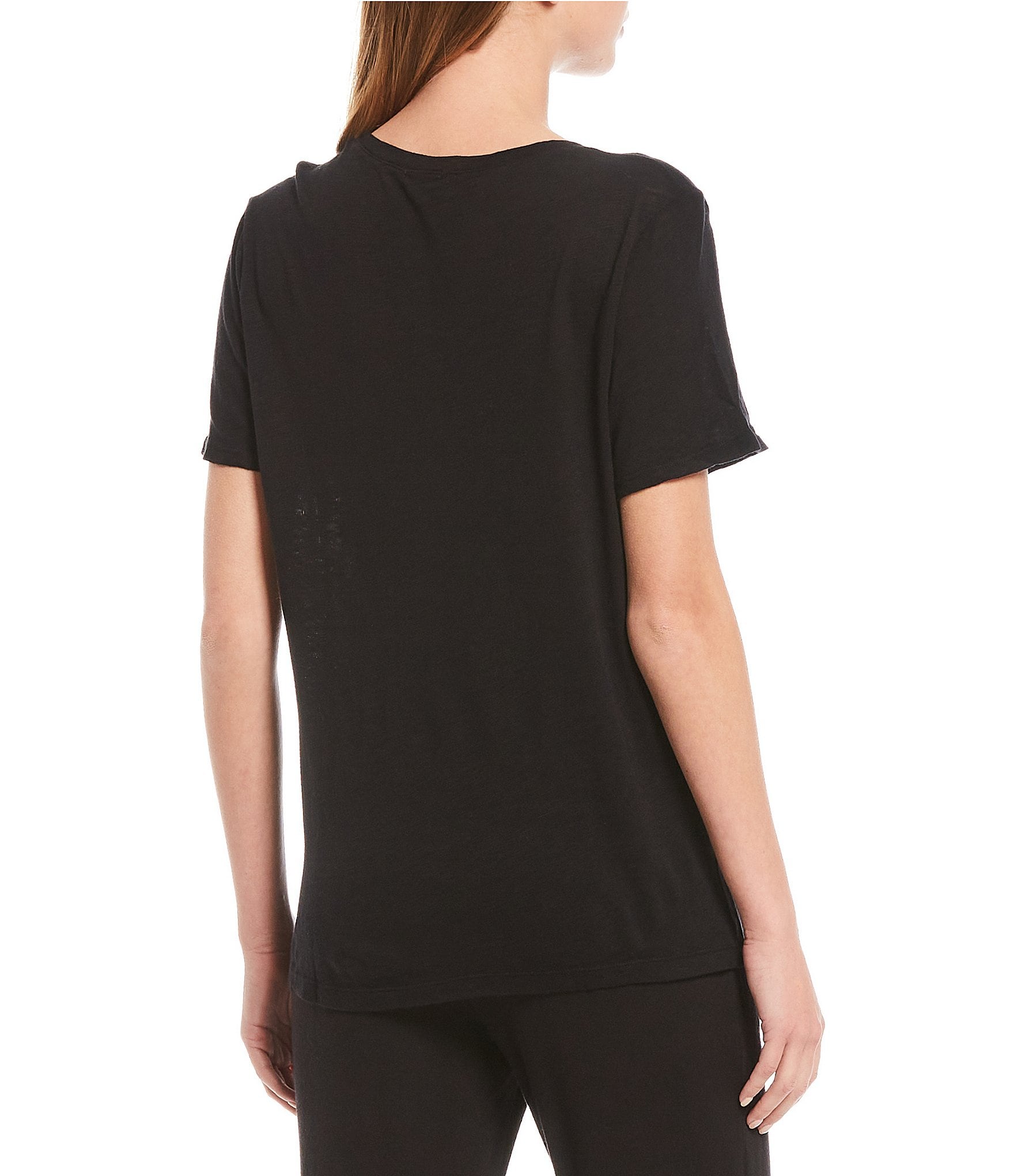 Splendid Zoe Knit Crew Neck Short Sleeve Tee