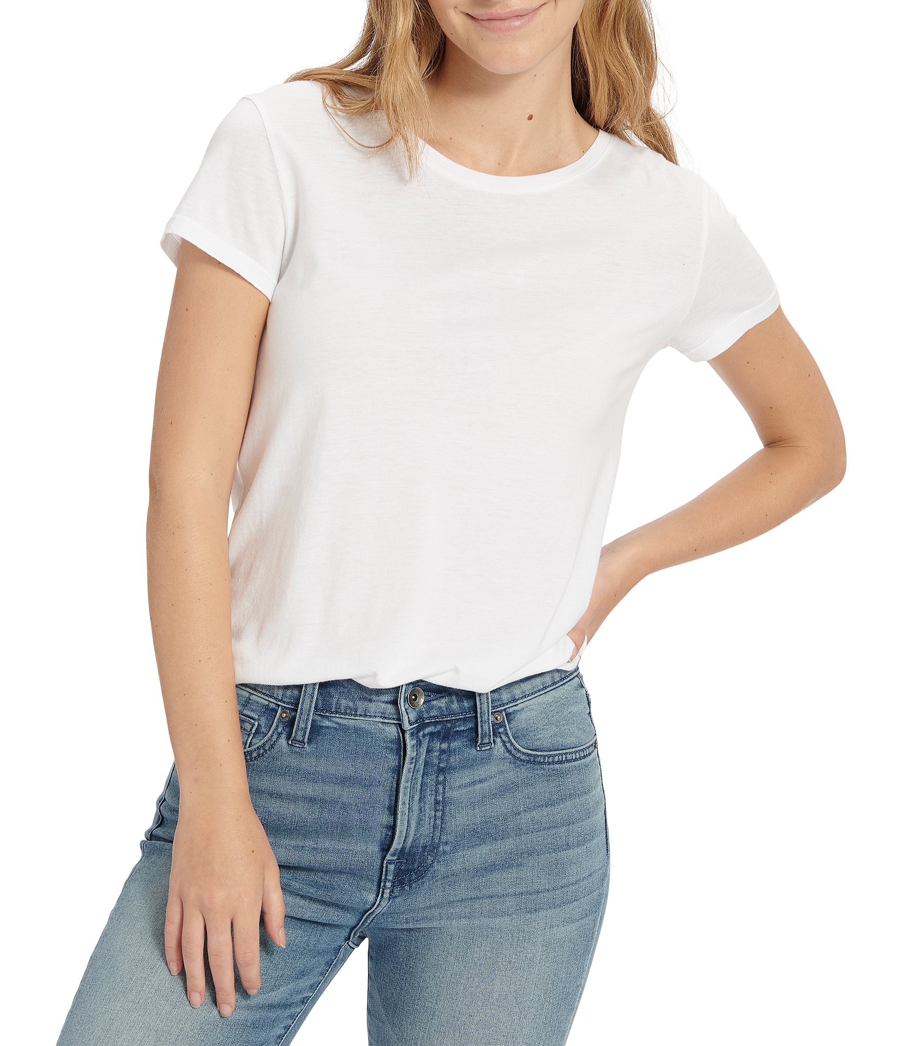 Splendid Zoe Knit Crew Neck Short Sleeve Tee