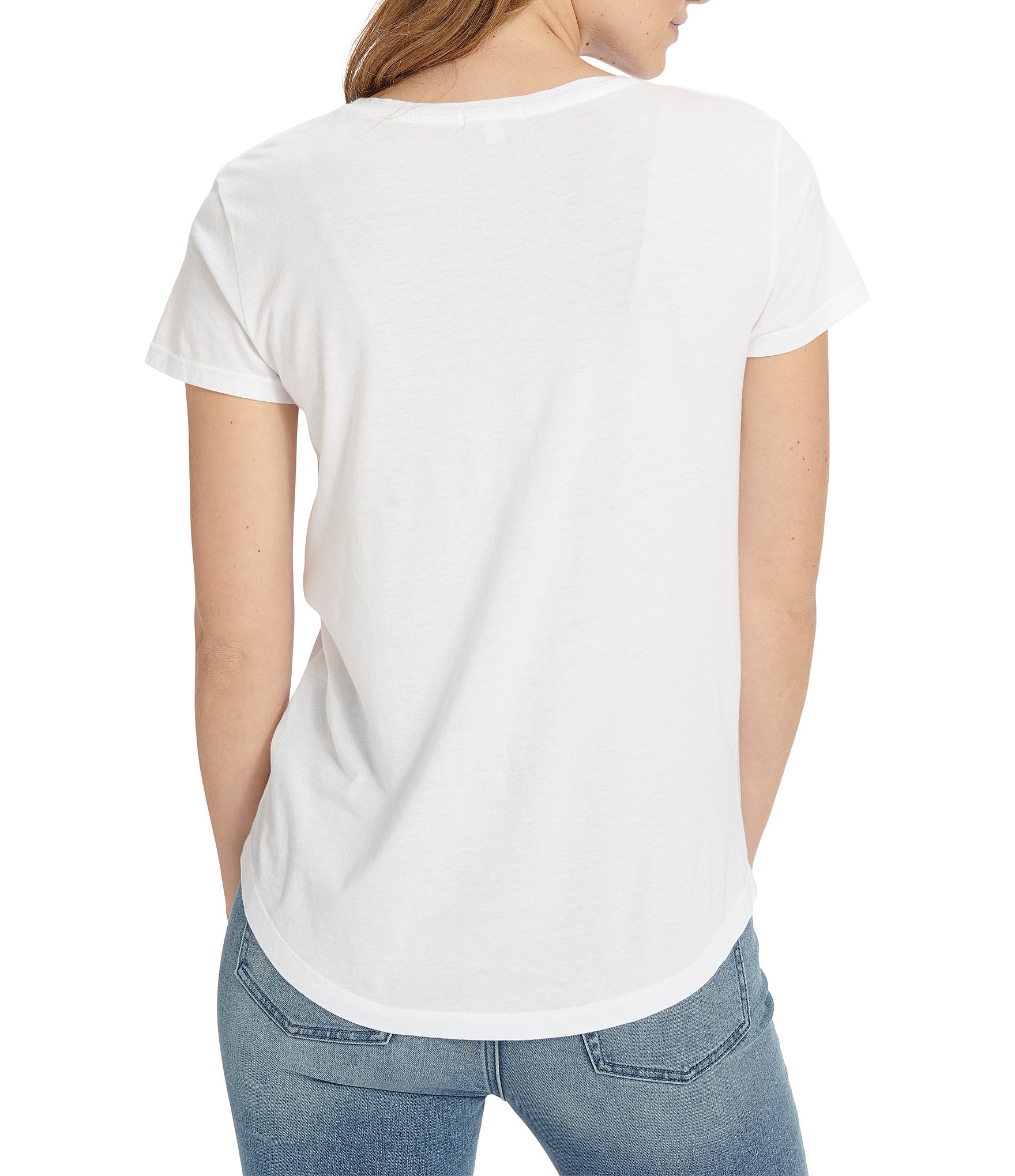 Splendid Zoe Knit Crew Neck Short Sleeve Tee