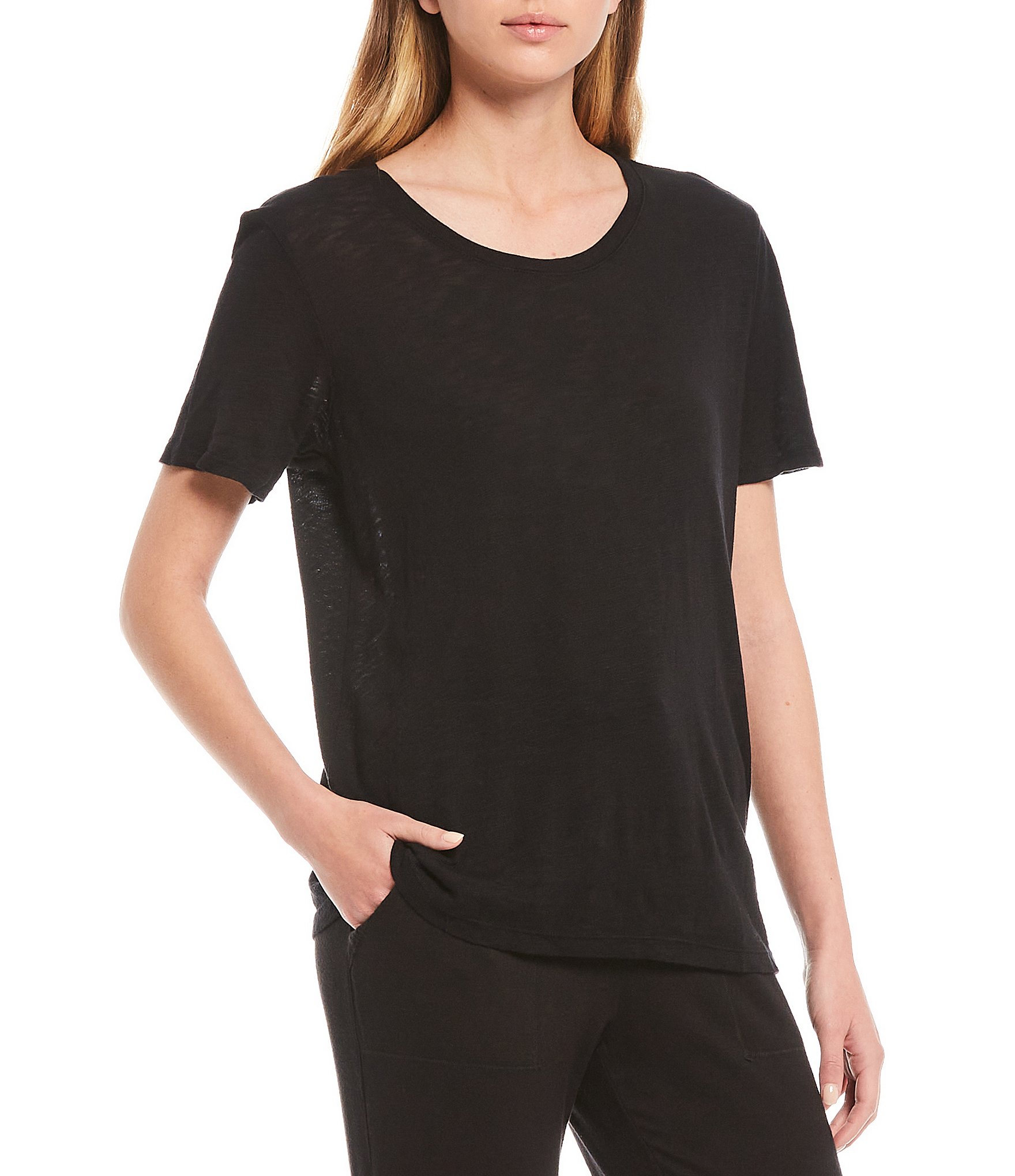 Splendid Zoe Knit Crew Neck Short Sleeve Tee
