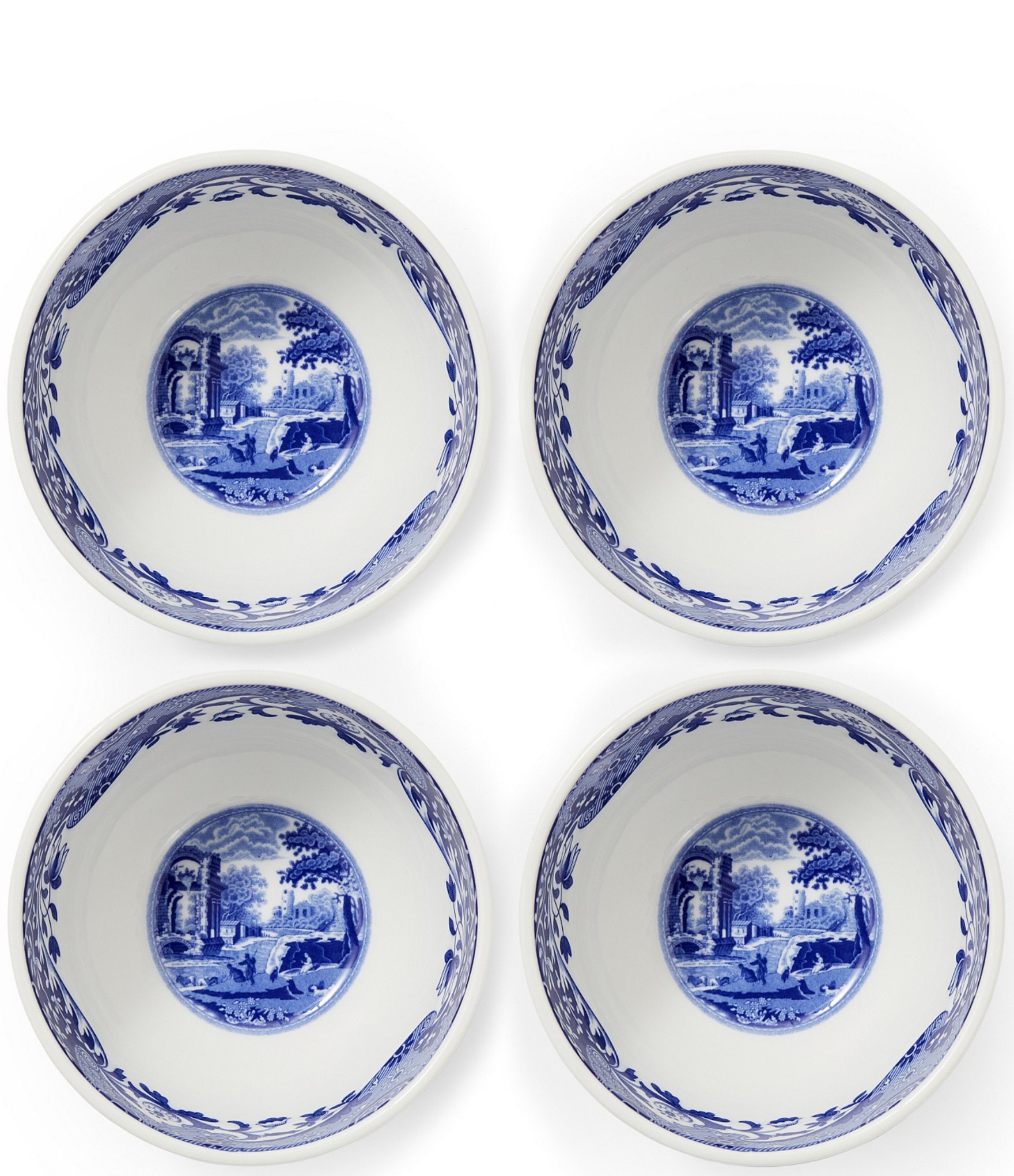 Spode Blue Italian Collection Dip Bowls, Set of 4