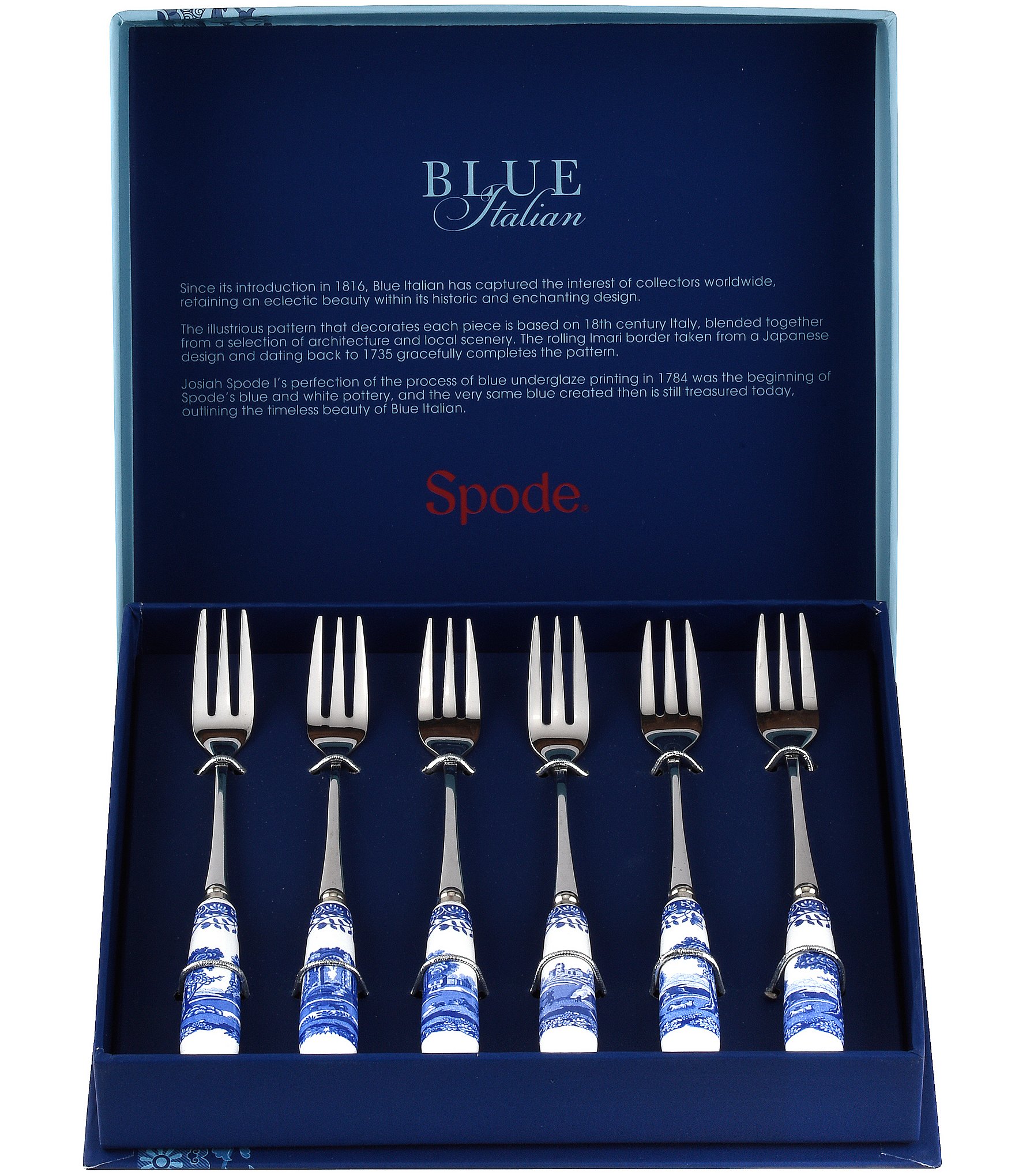 Spode Blue Italian Collection Pastry Fork