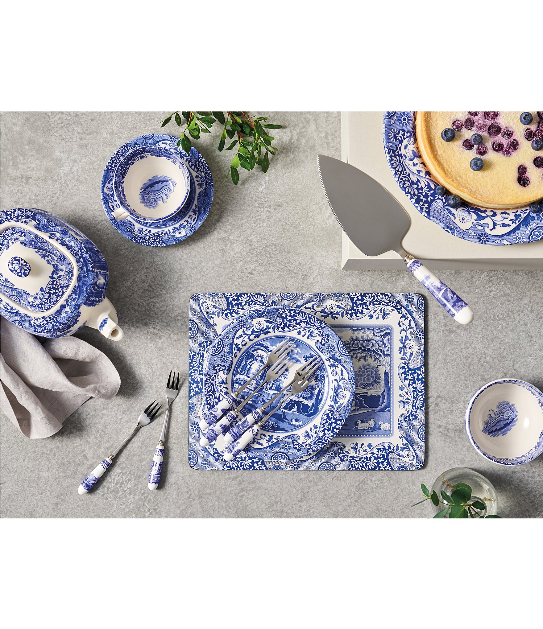 Spode Blue Italian Collection Pastry Fork