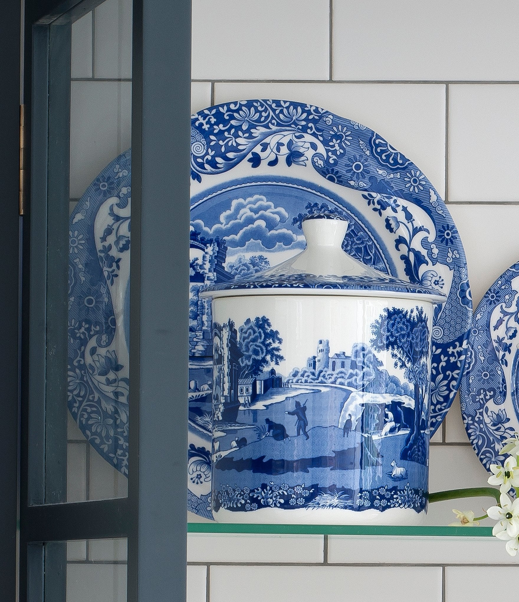 Spode Blue Italian Collection Storage Jar