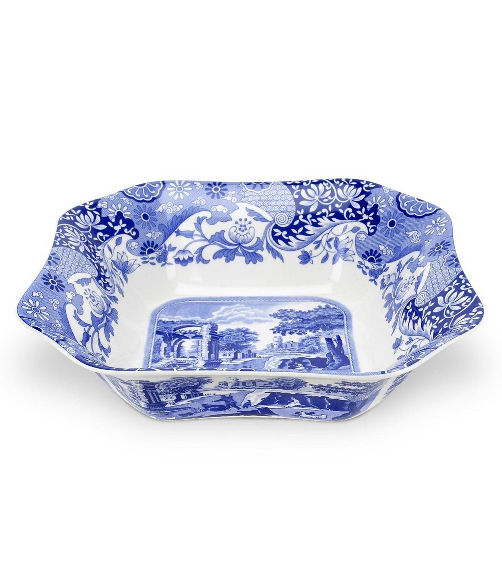 spode blue italian square dis