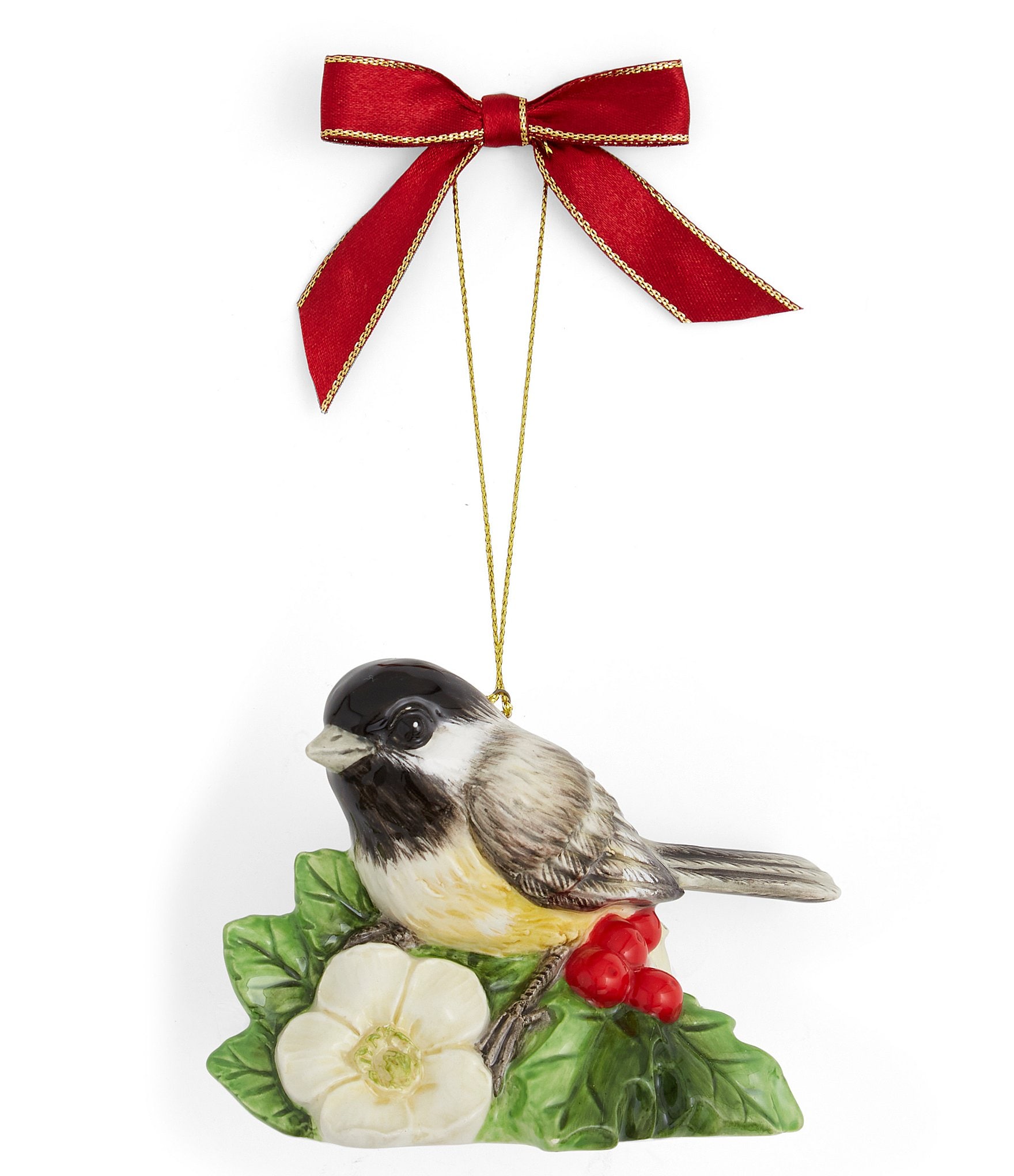 Spode Christmas Tree Collection Chickadee Ornament