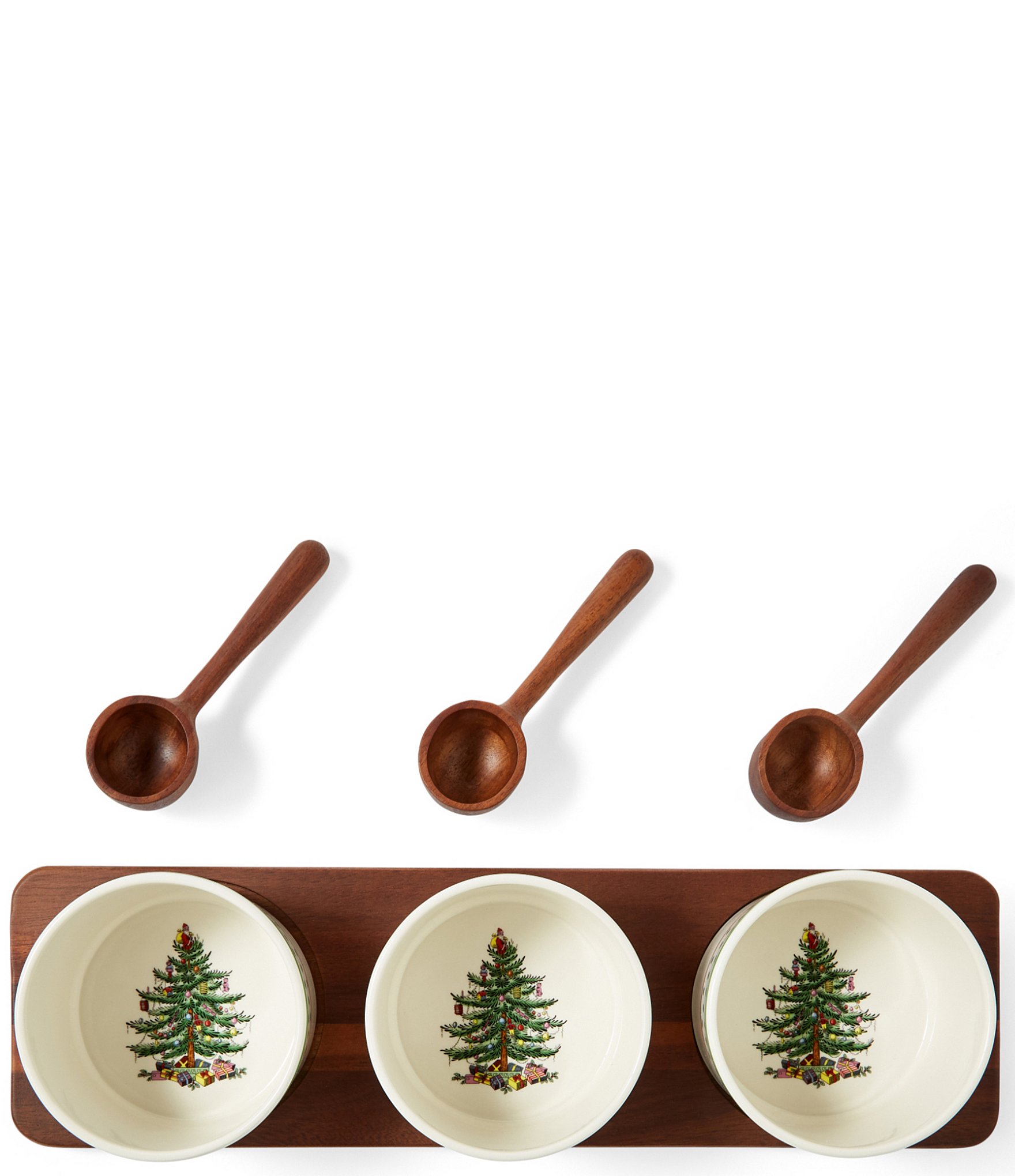 Spode Christmas Tree Collection Polka Dot 7-Piece Condiment Set