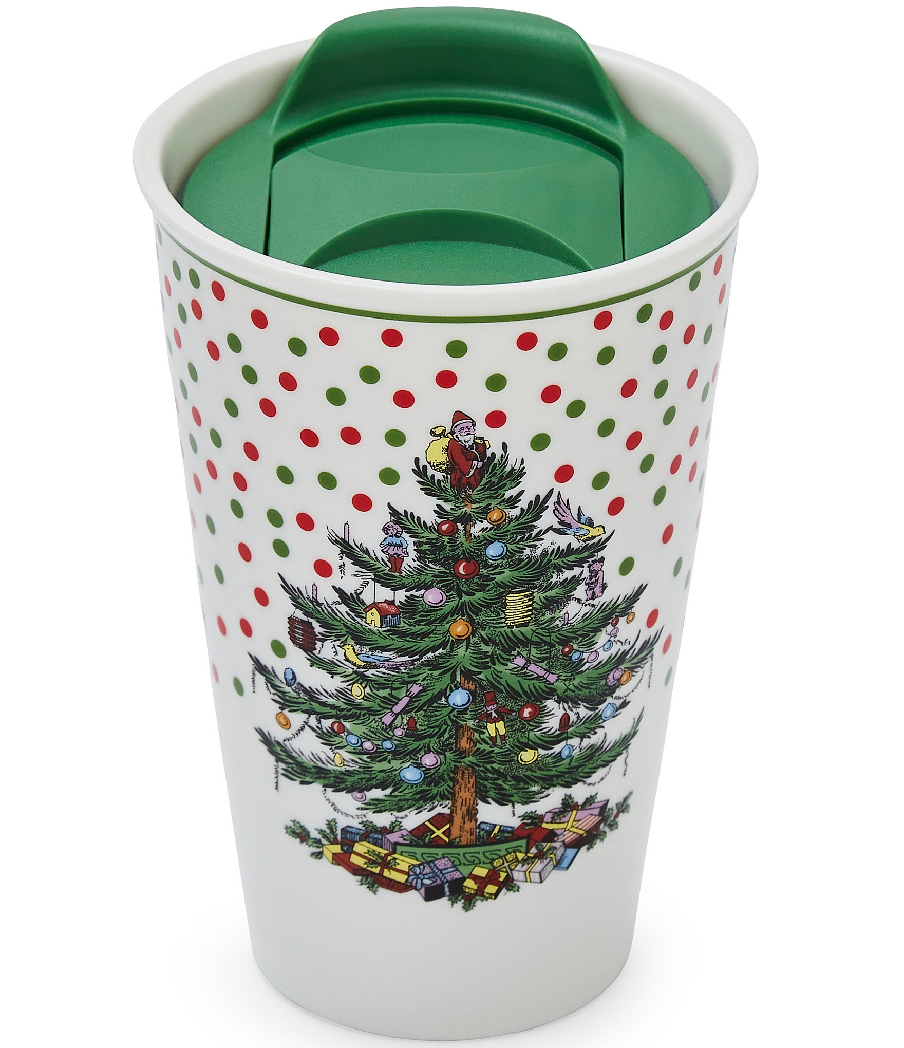 Spode Christmas Tree Collection Polka Dot Travel Mug Dillard's