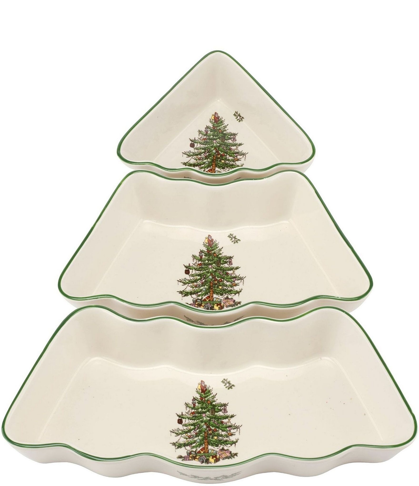 Spode Christmas Tree Dip Bwl