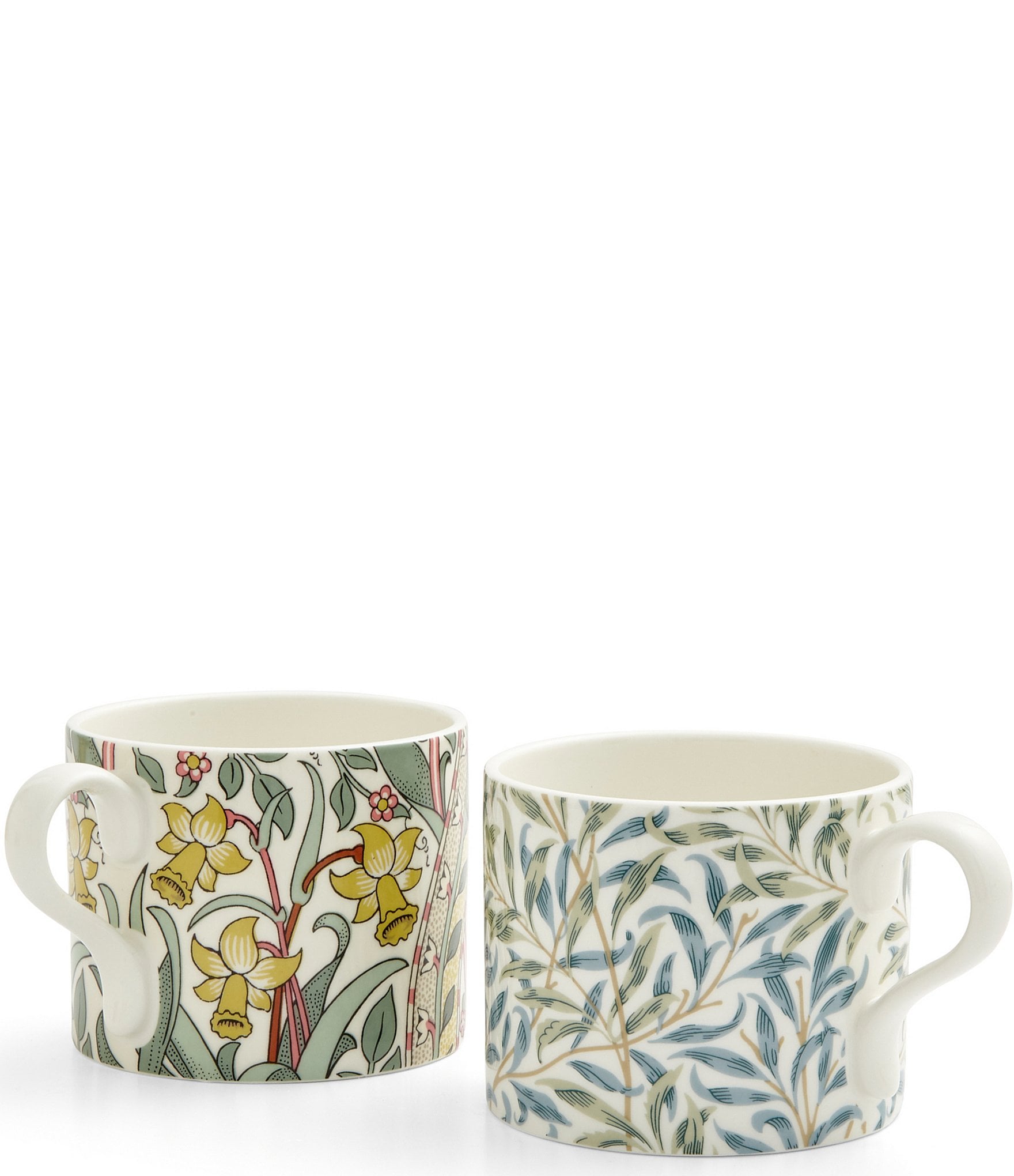 Spode Morris & Co. Collection Daffodil & Willow Bough Mugs, Set of 2