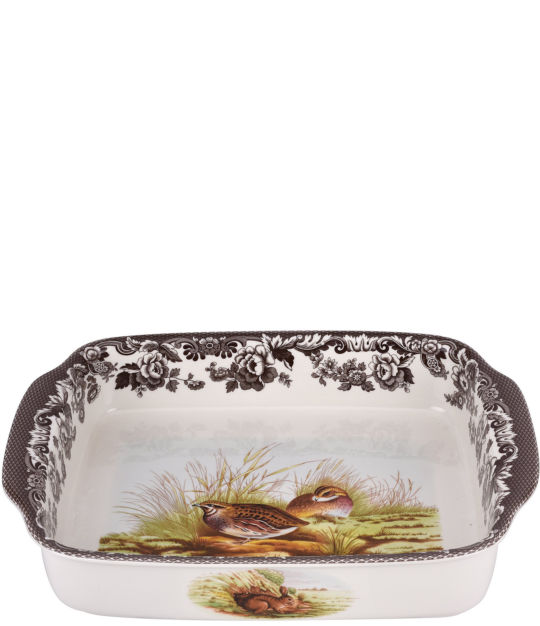  Spode Christmas Tree Bread Basket, Baking Dish with Handles, Oven to Table Lasagna Dish, Handled Serving Tray, Made of Fine  Earthenware, 14 x 7.5 Inch