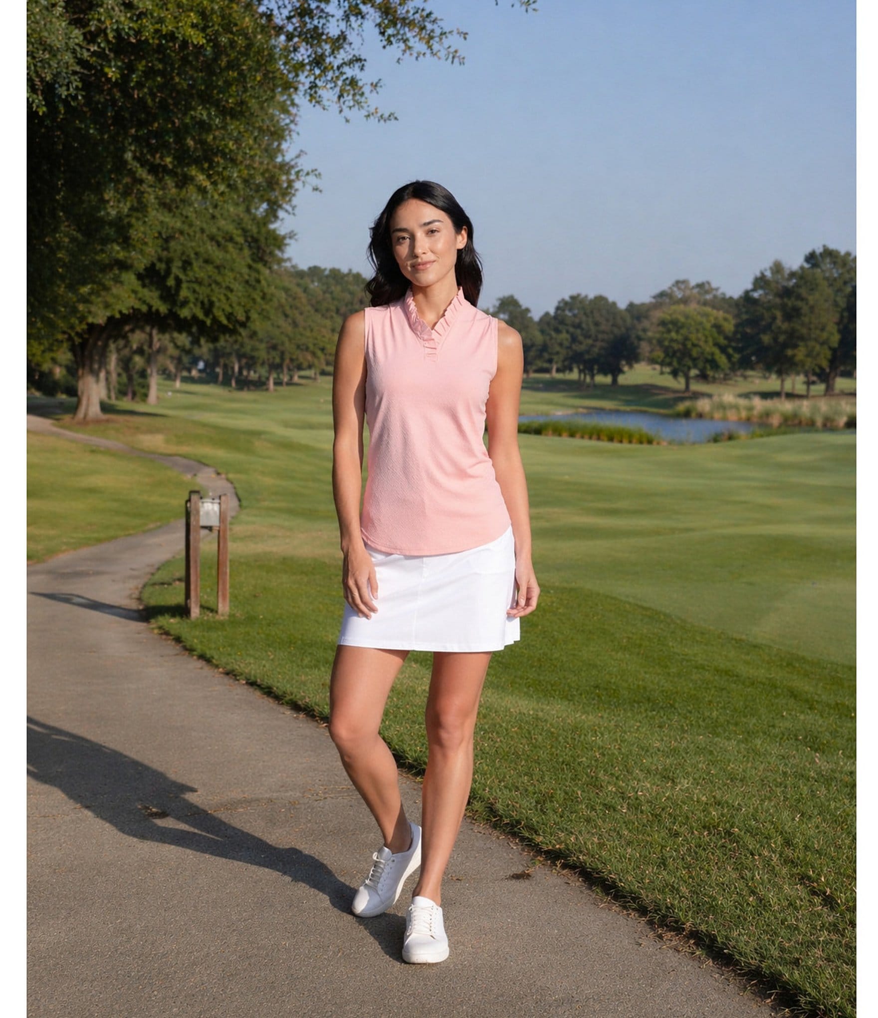 Sport Haley Slimsation Pull-On Solid Skort