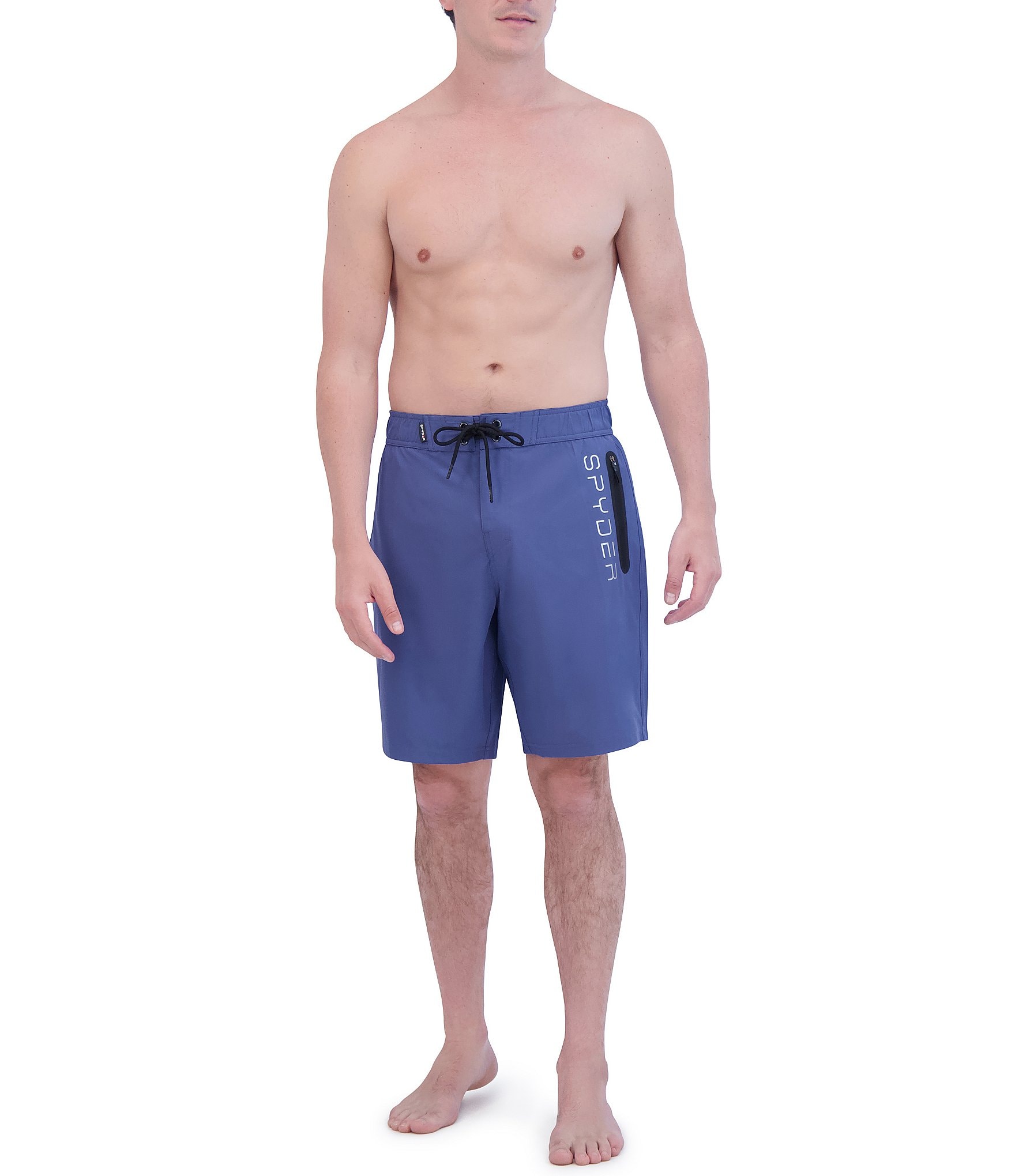 Spyder Mid-Rise Solid E-Board 9#double; Inseam Swim Trunks