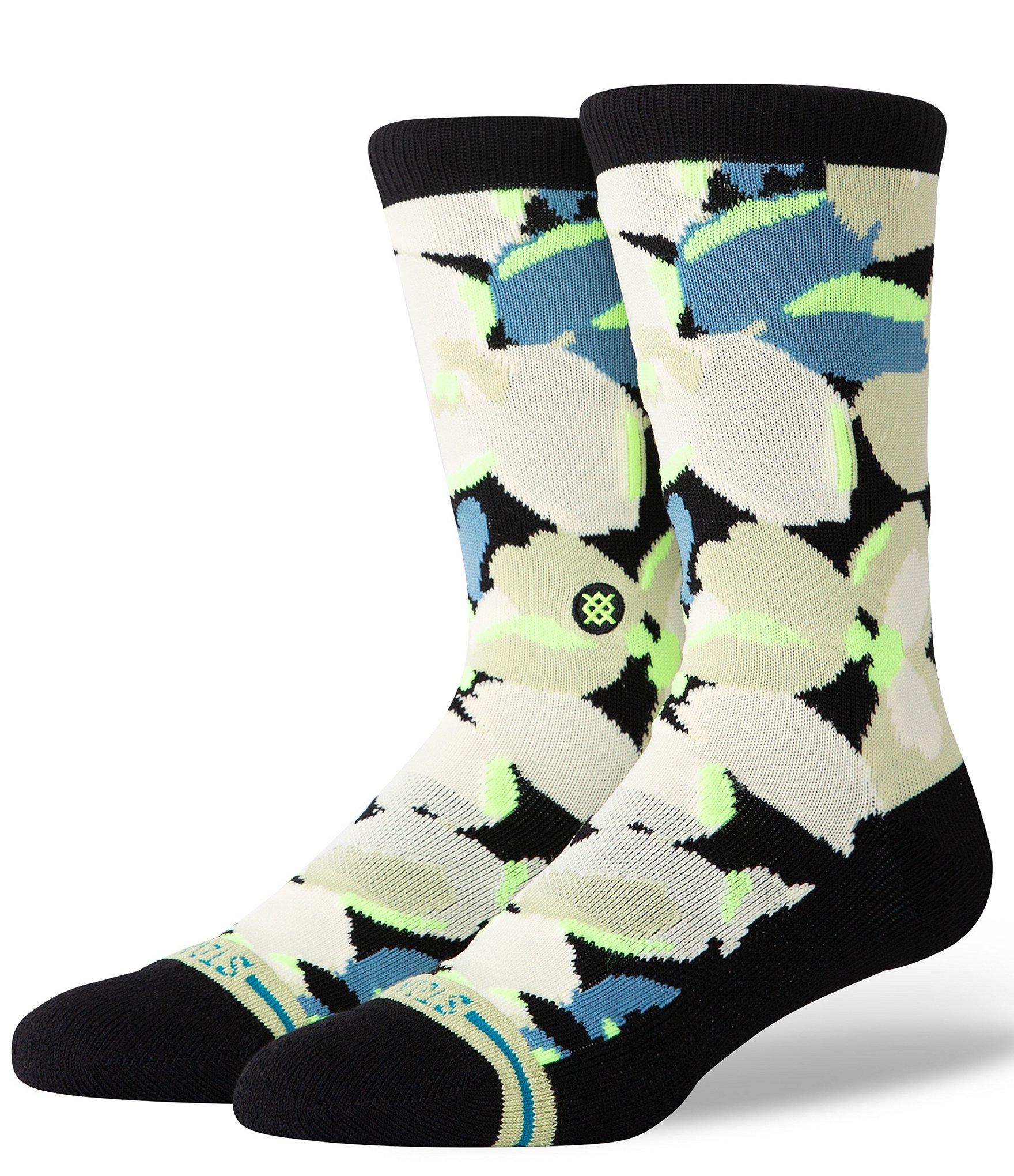 Stance Flower Pattern Crew Socks