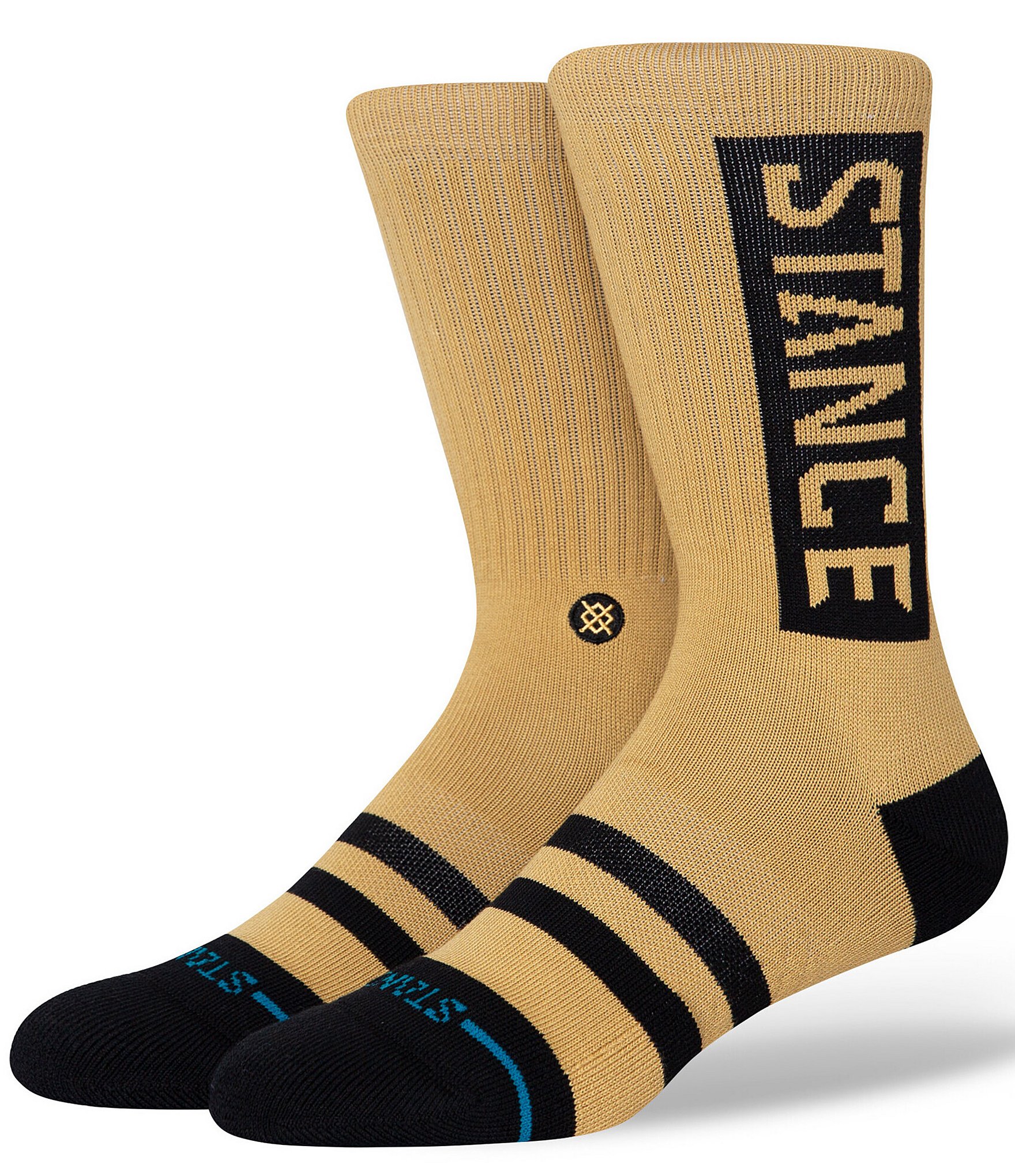 Stance Striped Signature Logo Crew Socks