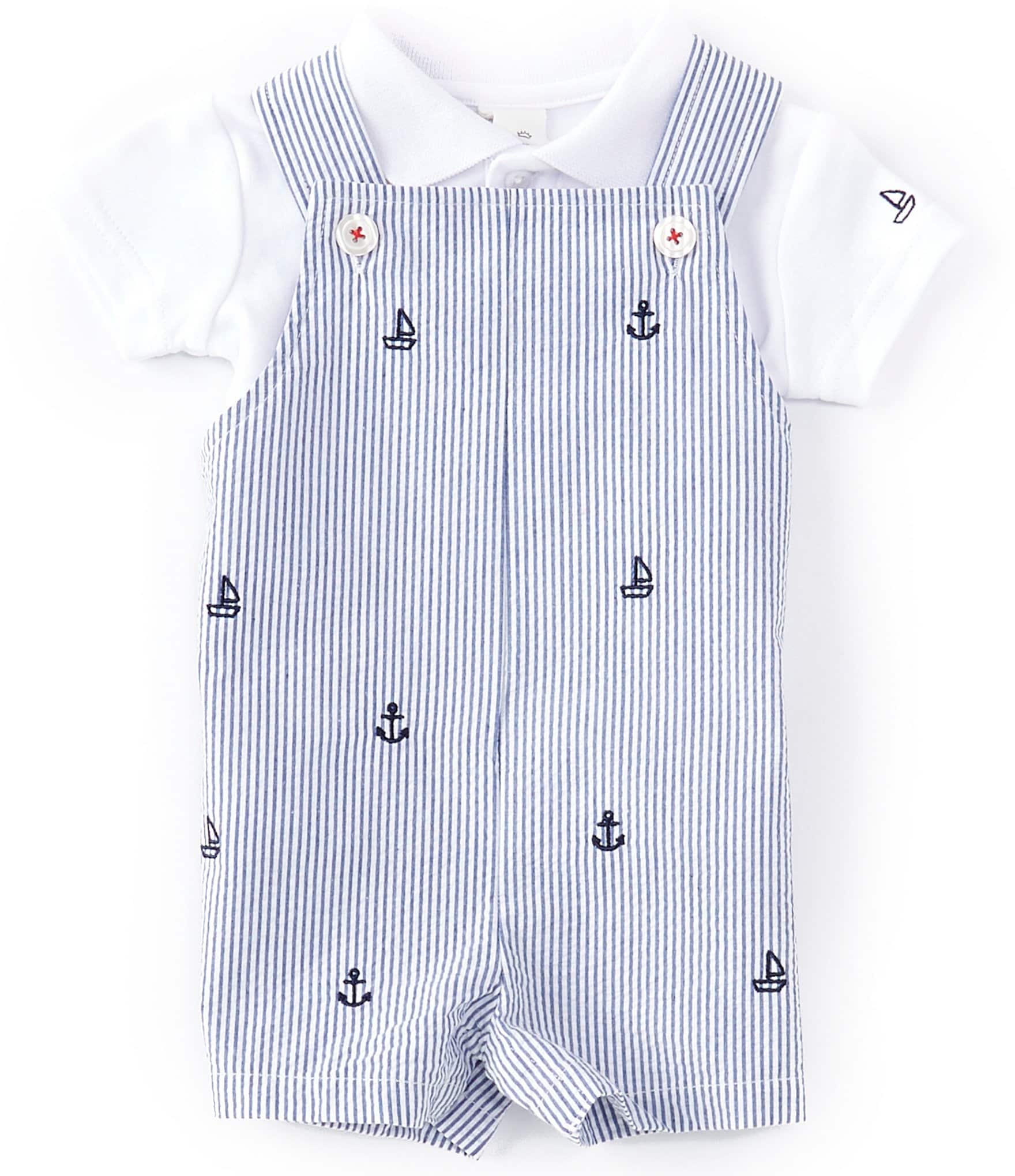 Starting Out Baby Boy 3 - 24 Months Short Sleeve Polo and Boat Coverall ...