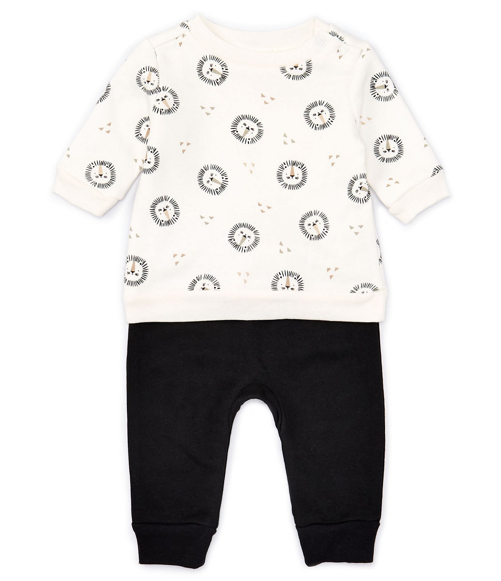 Starting Out Baby Boys Newborn-24 Months Long Sleeve Lion Printed ...